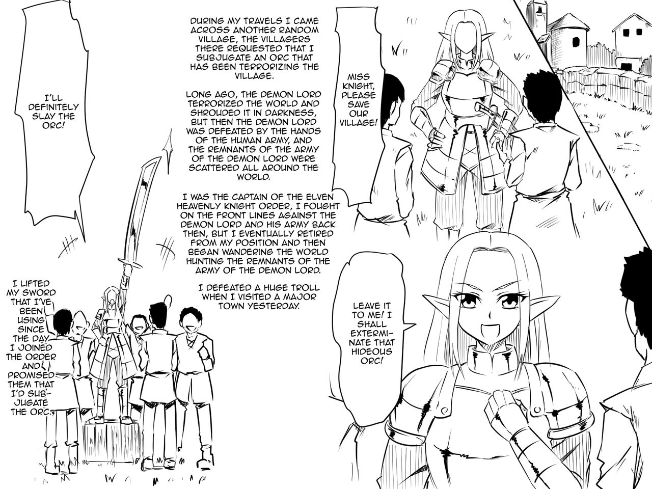 Haiboku Elf no Onna Kishi Orc Ryoujoku, Soshite... | A Female Elf Knight Gets Assaulted By An Orc, And Then... page 7 full