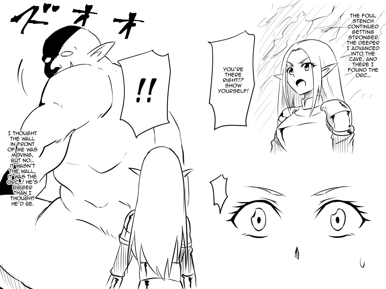 Haiboku Elf no Onna Kishi Orc Ryoujoku, Soshite... | A Female Elf Knight Gets Assaulted By An Orc, And Then... page 9 full