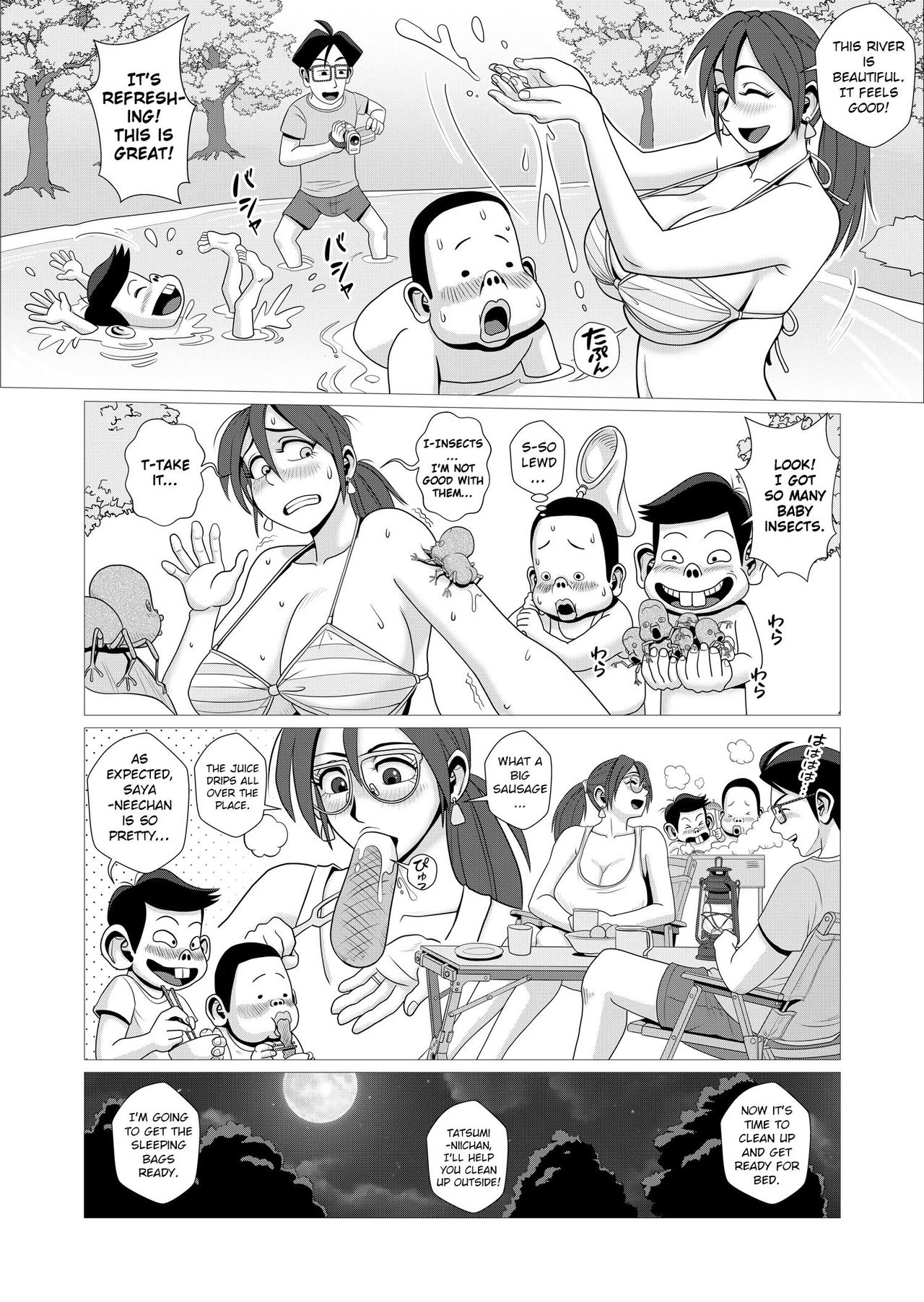 Ero Hitozuma to Erogaki-tachi no Tanoshii Ero Camp page 9 full