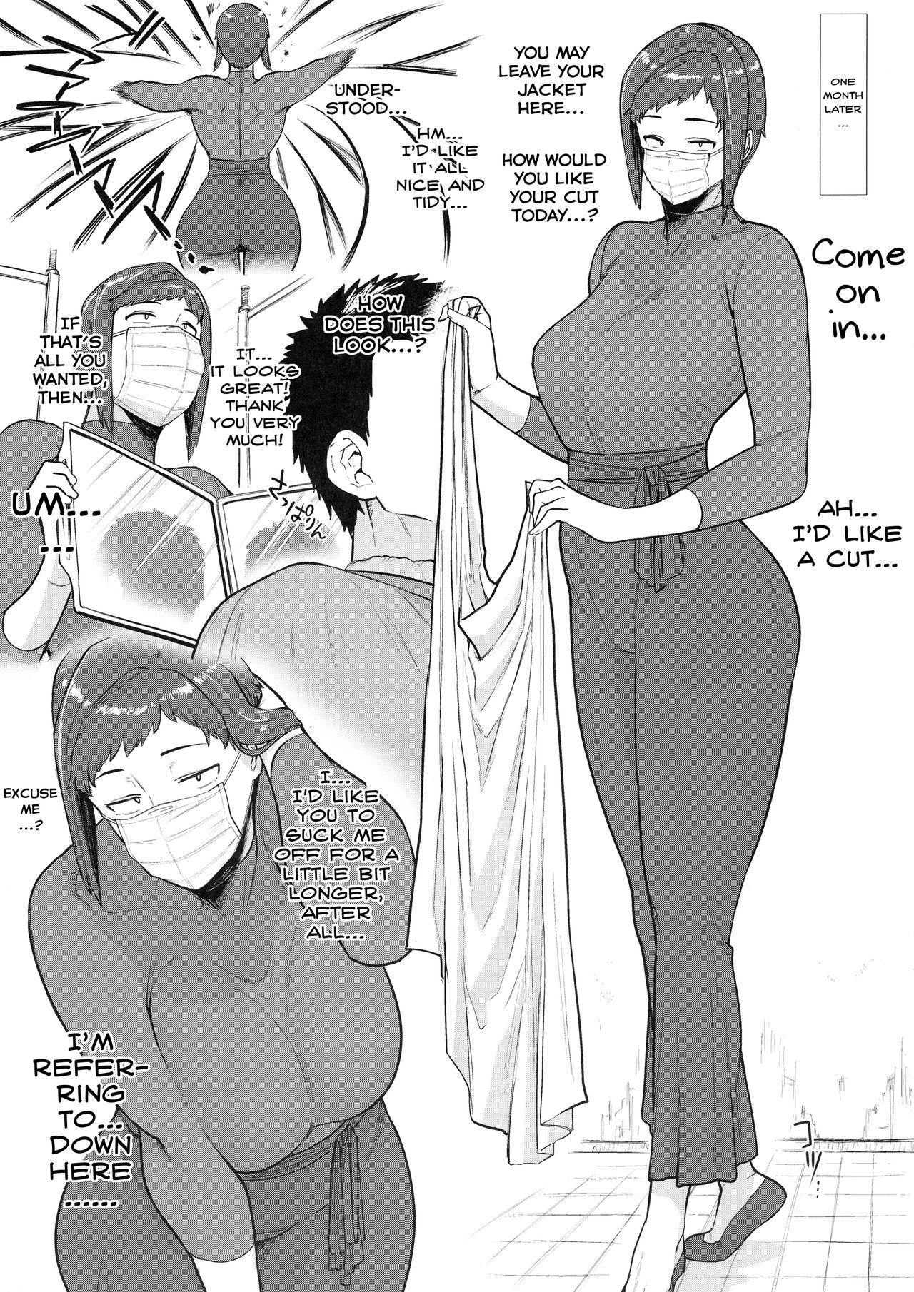 1000 Yen Cut no Onee-san ni Suite Morau Hon. Plus page 8 full