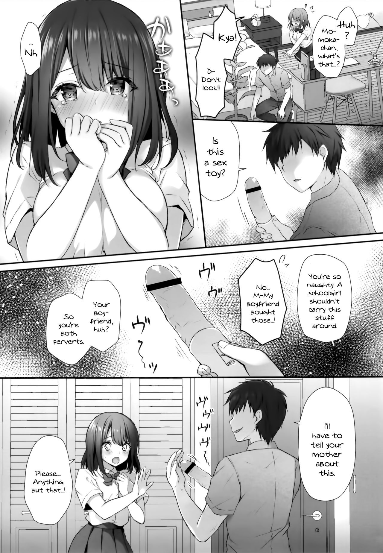 Sensei Dame desu... ~Kyonyuu Shoujo Momoka no Futaana Omocha Seme~ | Sensei We Shouldn't... page 5 full