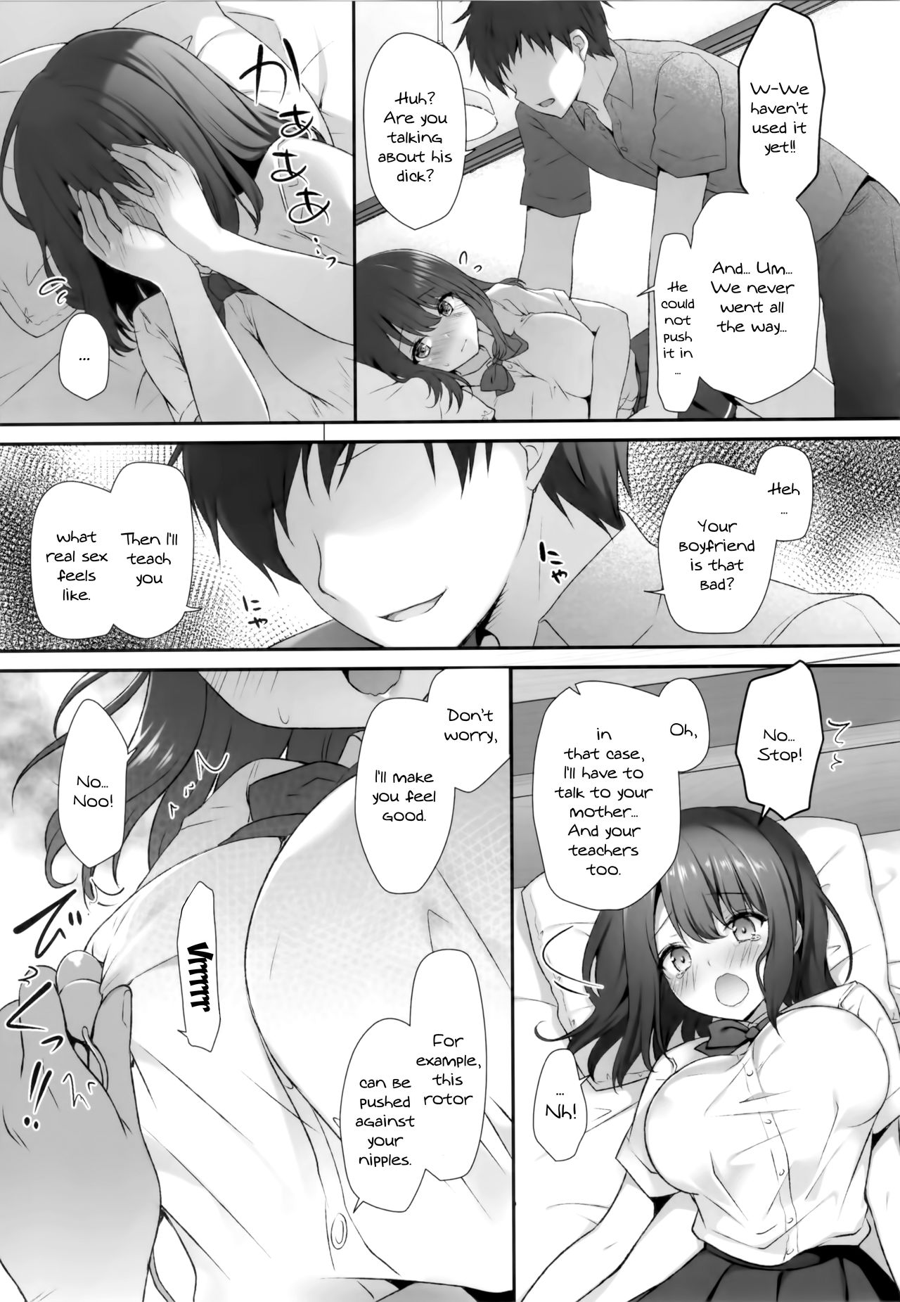 Sensei Dame desu... ~Kyonyuu Shoujo Momoka no Futaana Omocha Seme~ | Sensei We Shouldn't... page 7 full