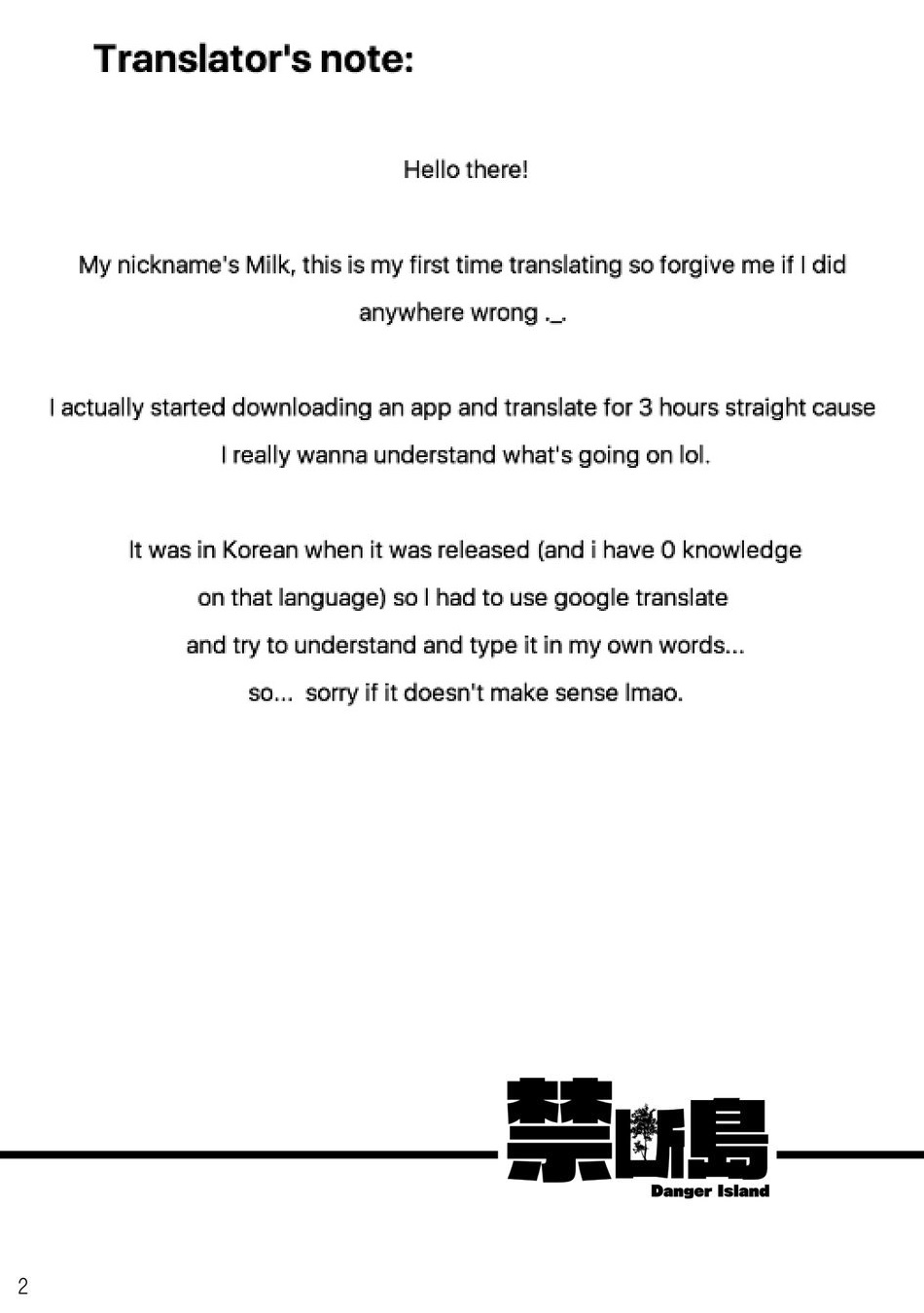 Kindan Shima - Danger Island page 2 full