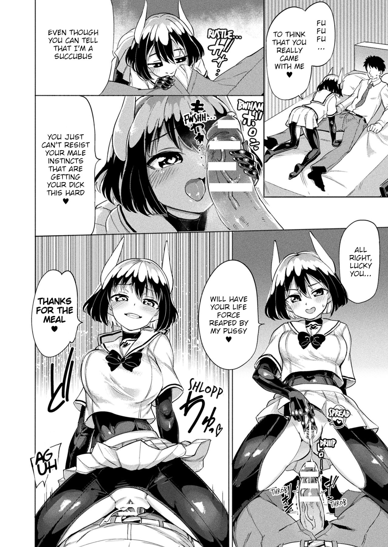 Mesugaki Succubus Tai Jikan Teishi Oji-san | Slutty Little Succubus vs Time-Stopping Mister page 2 full