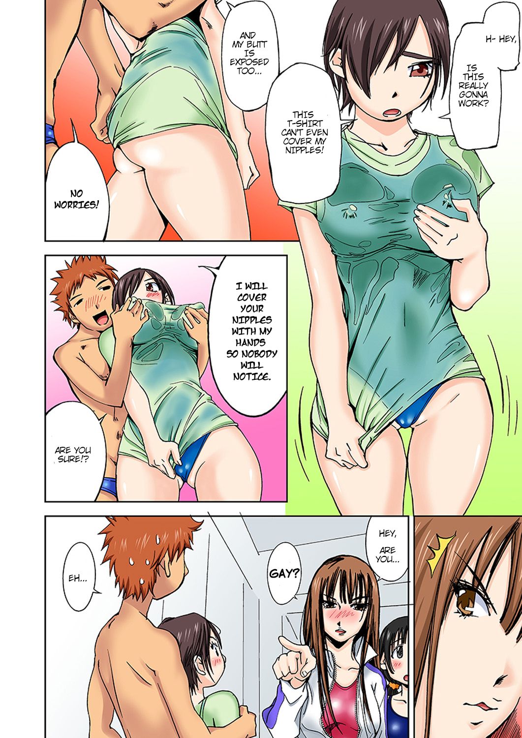 Nyotaika Suieibu ~Ikutabi Onna ni Nacchau Ore no Karada | Nyotaika Swim Club ~I Turn into a Girl When I Cum!~Partial 3-4 page 8 full