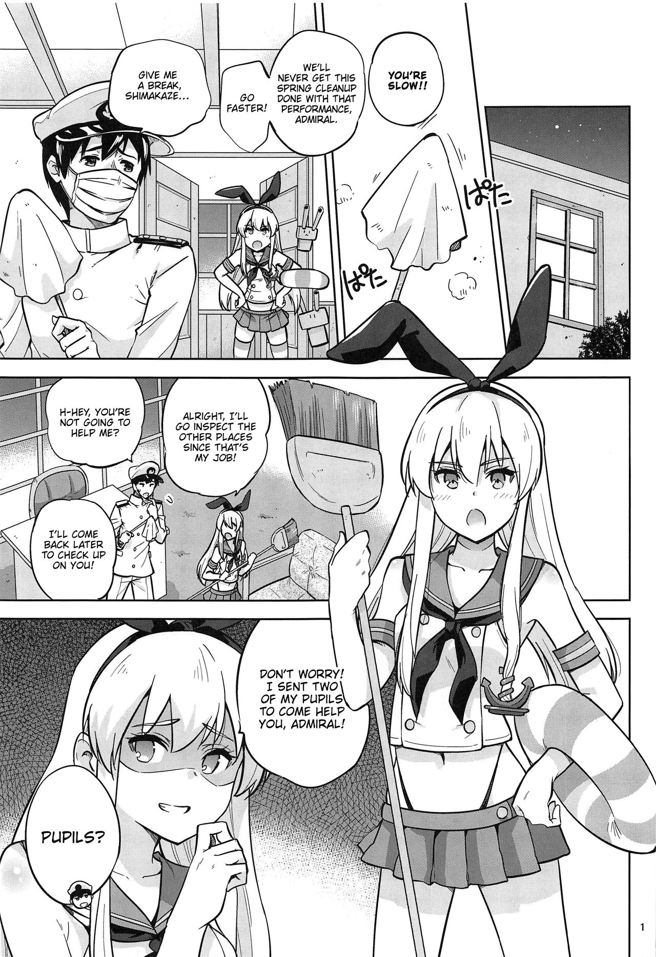 Zekamashi na Shigure-chan to Hamakaze-san to. | Together with Shigure and Hamakaze Wearing Zekamashi outfits. page 2 full