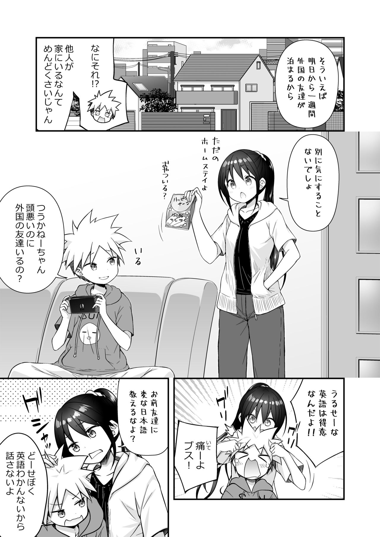 Homestay ni Kita Gaikokujin no Onee-san to Sugoshita Ecchi na Yoru page 3 full