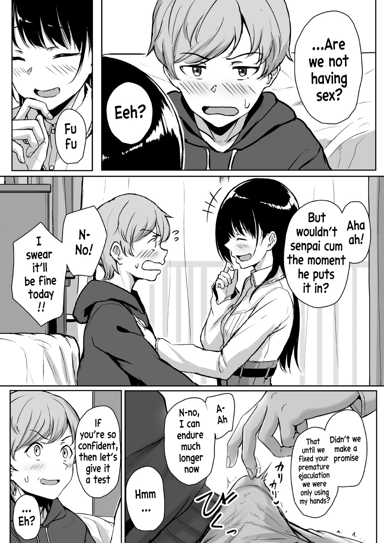 Ijiwaru de Amaama ~Kouhai Kanojo ni Tekoki de Aisarereru Ohanashi~ page 9 full