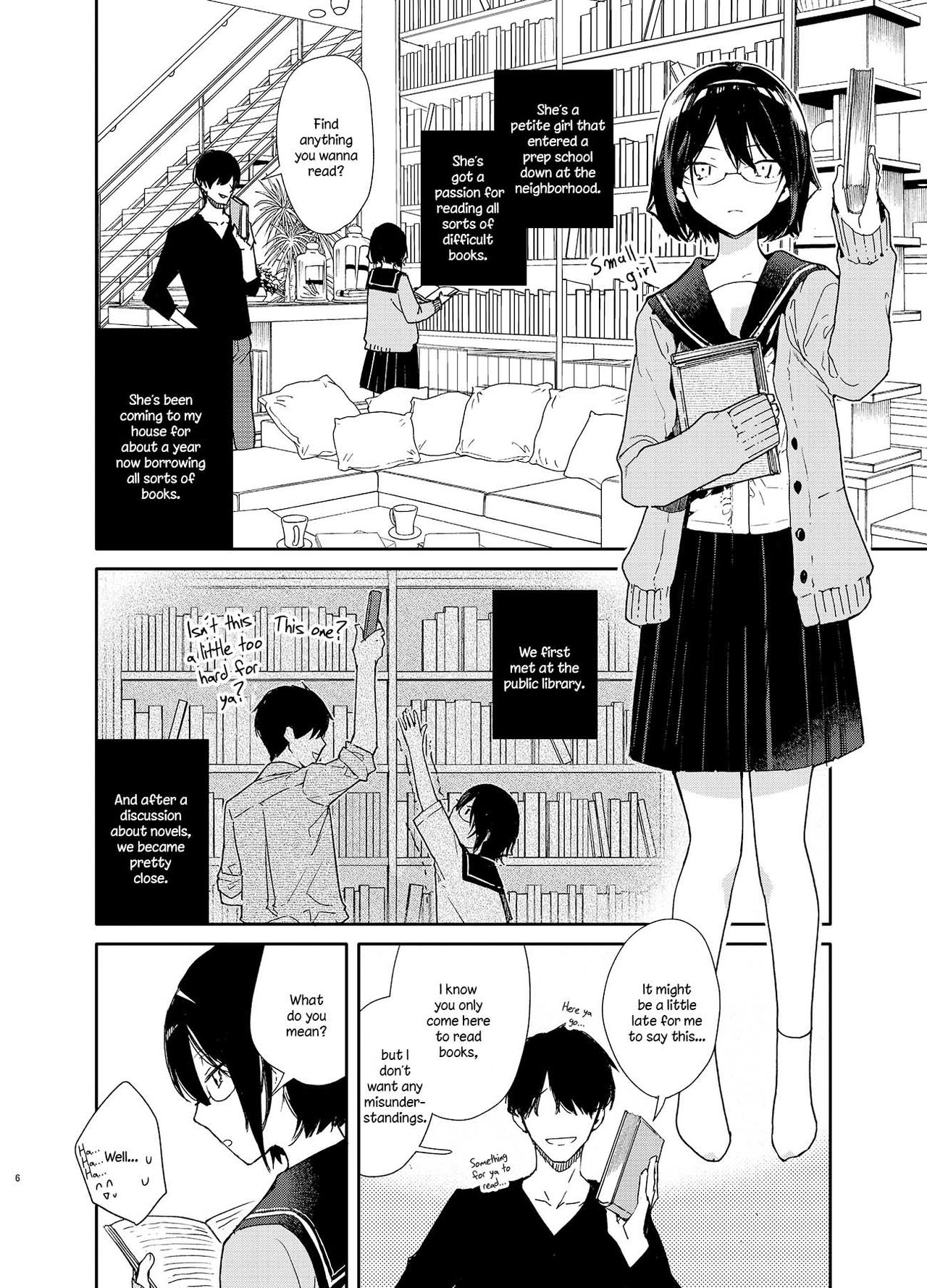 Chiteki Bungaku Bishoujo to Ikimakuri Obenkyou Ecchi page 6 full