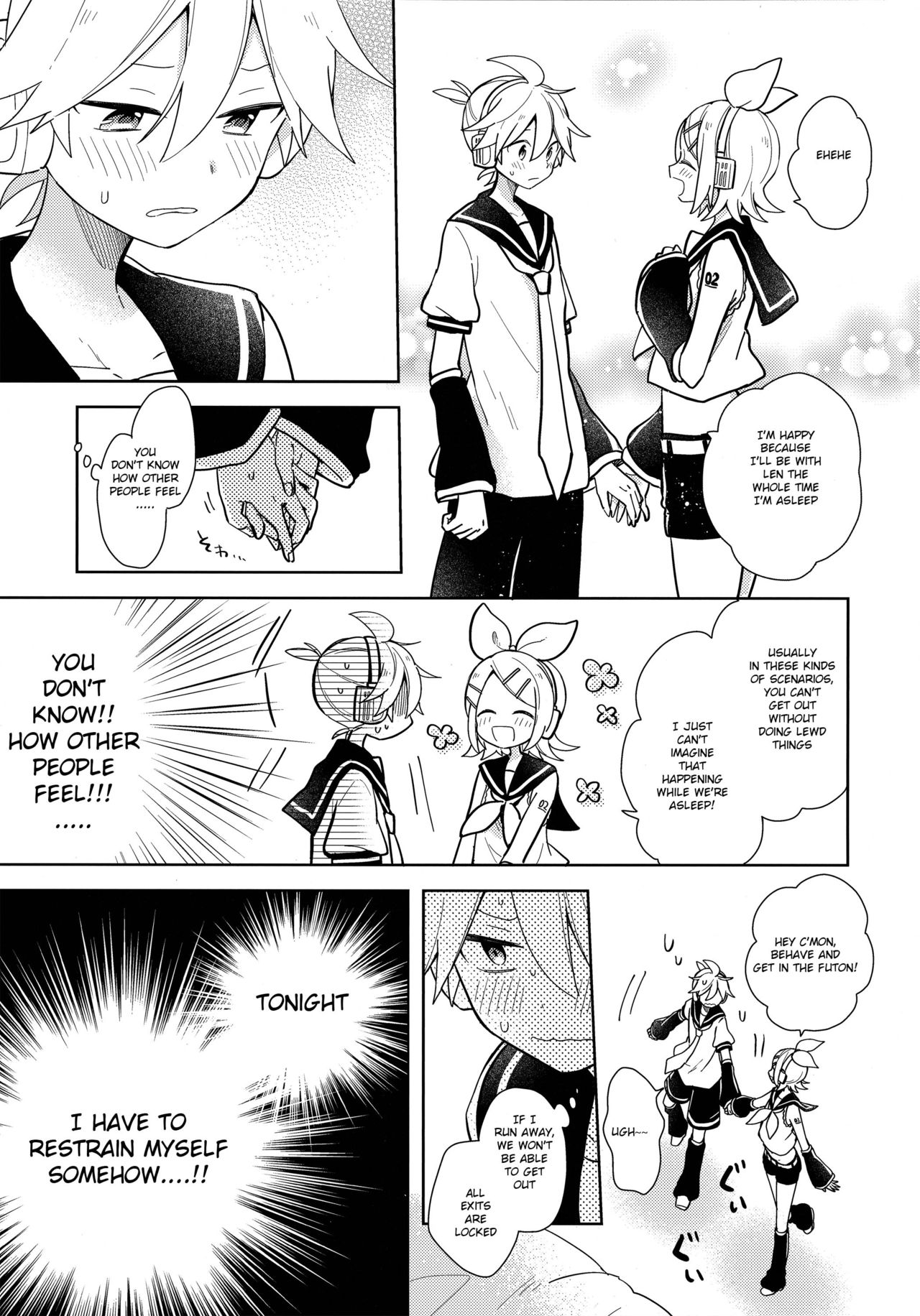 Issho no Ofuton de Nenai to Derarenai Heya   - Locked folder unless to sleep together page 4 full