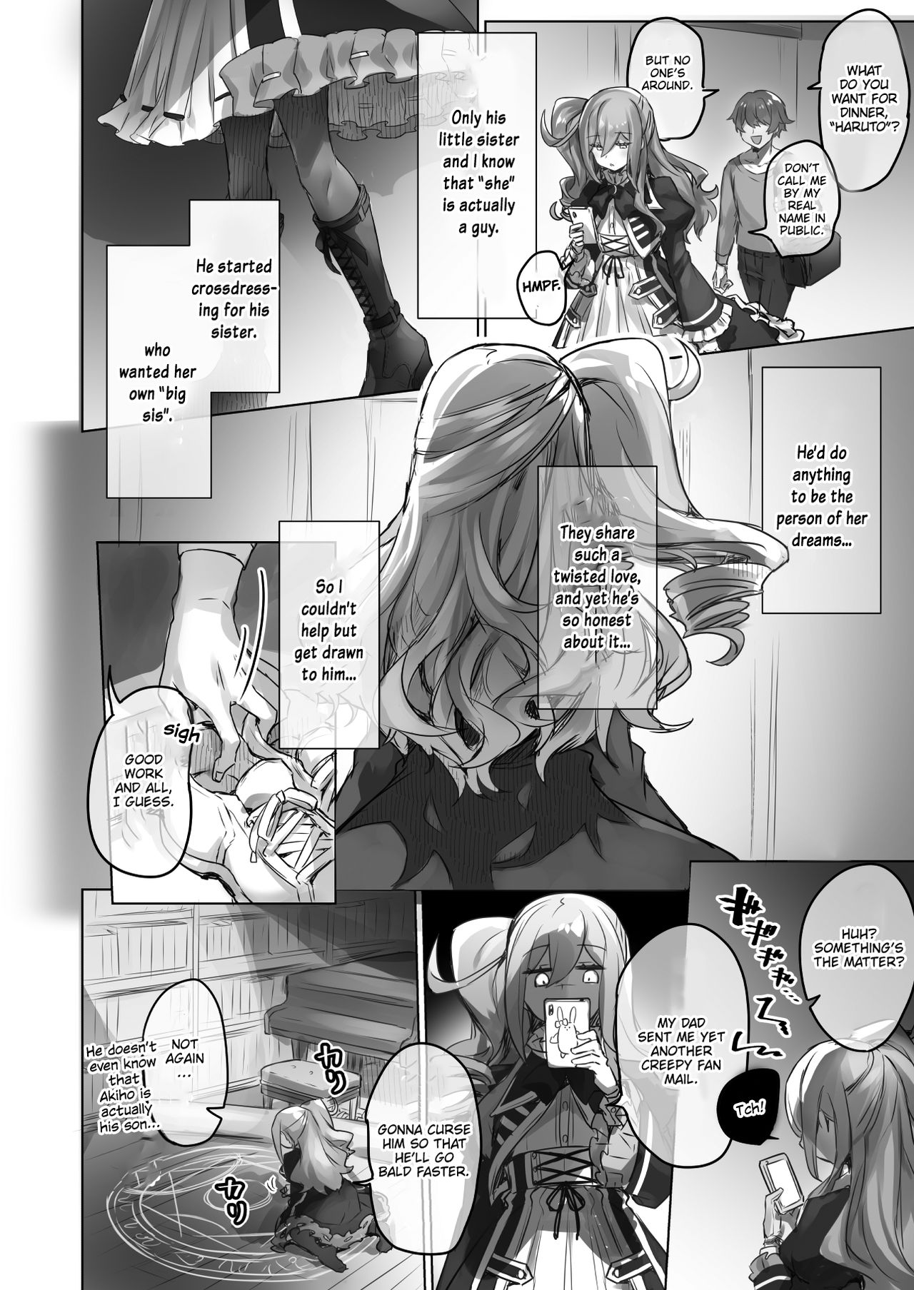 Josou Haishin-nushi wa Onee-chan ni Naritai. | Crossdressing Streamer Wants to be a Big Sis. page 8 full