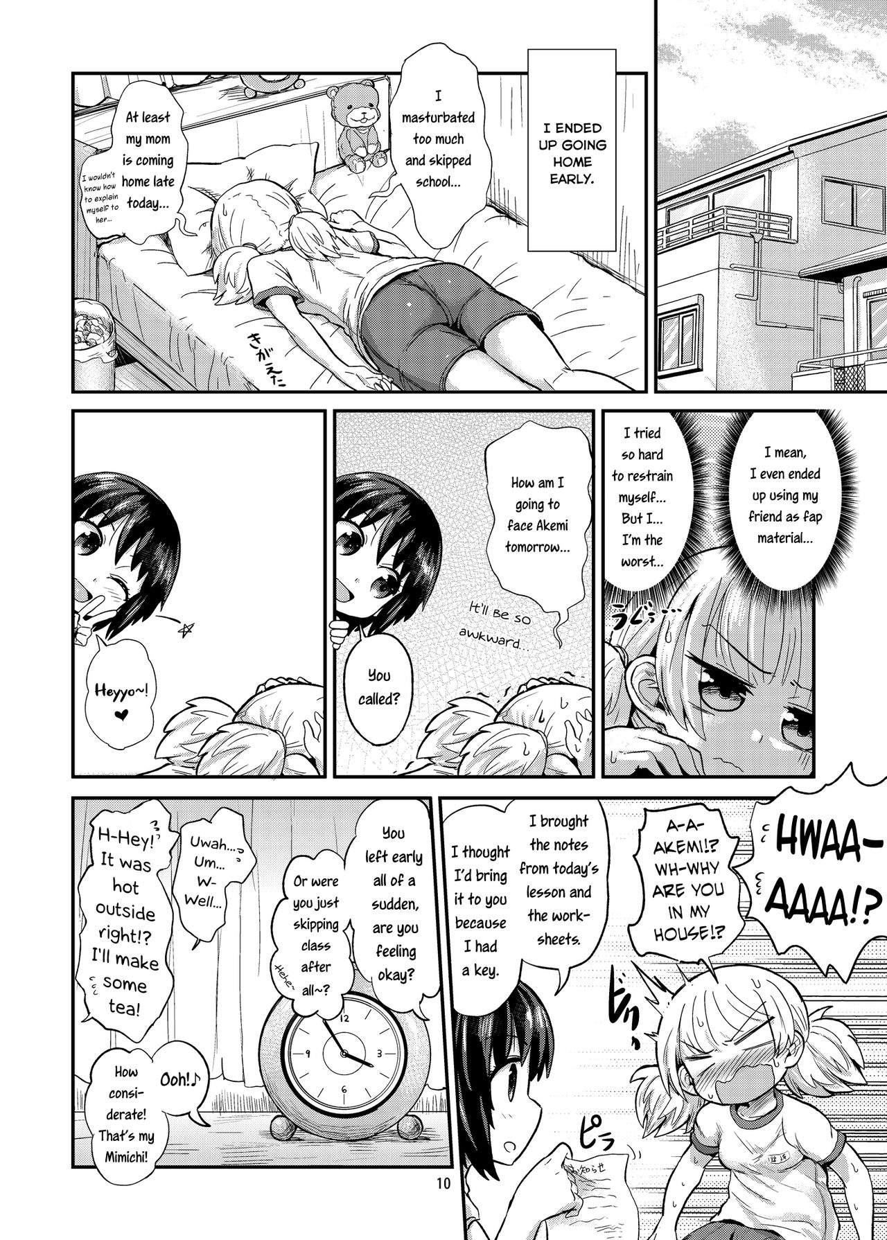 Futanari Musume wa Jibun no Chinpo ni Katenai. | The Futanari Girl Can't Win Against Her Dick. page 10 full