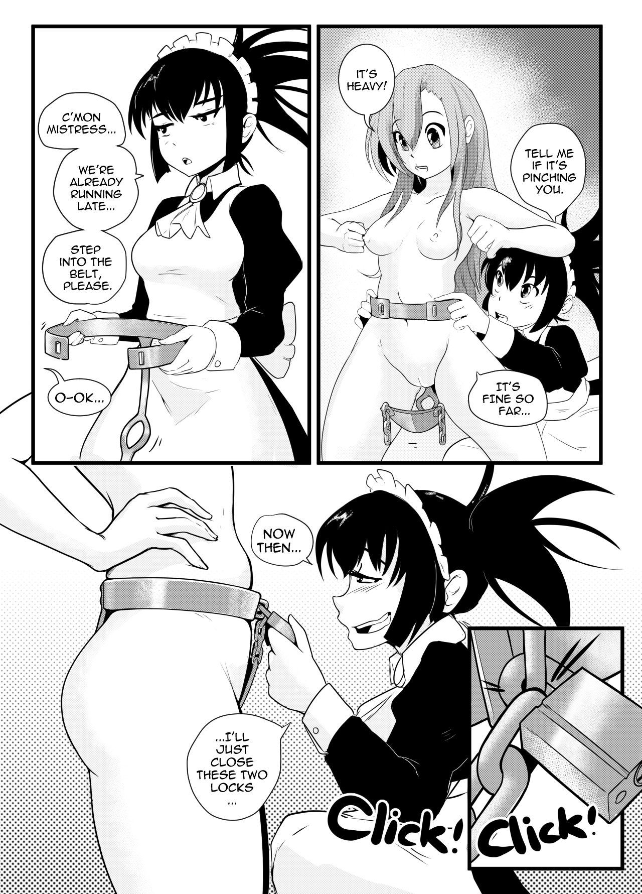 I Was Caught Masturbating by My Maid and She Locked Me in a Chastity Belt! page 5 full