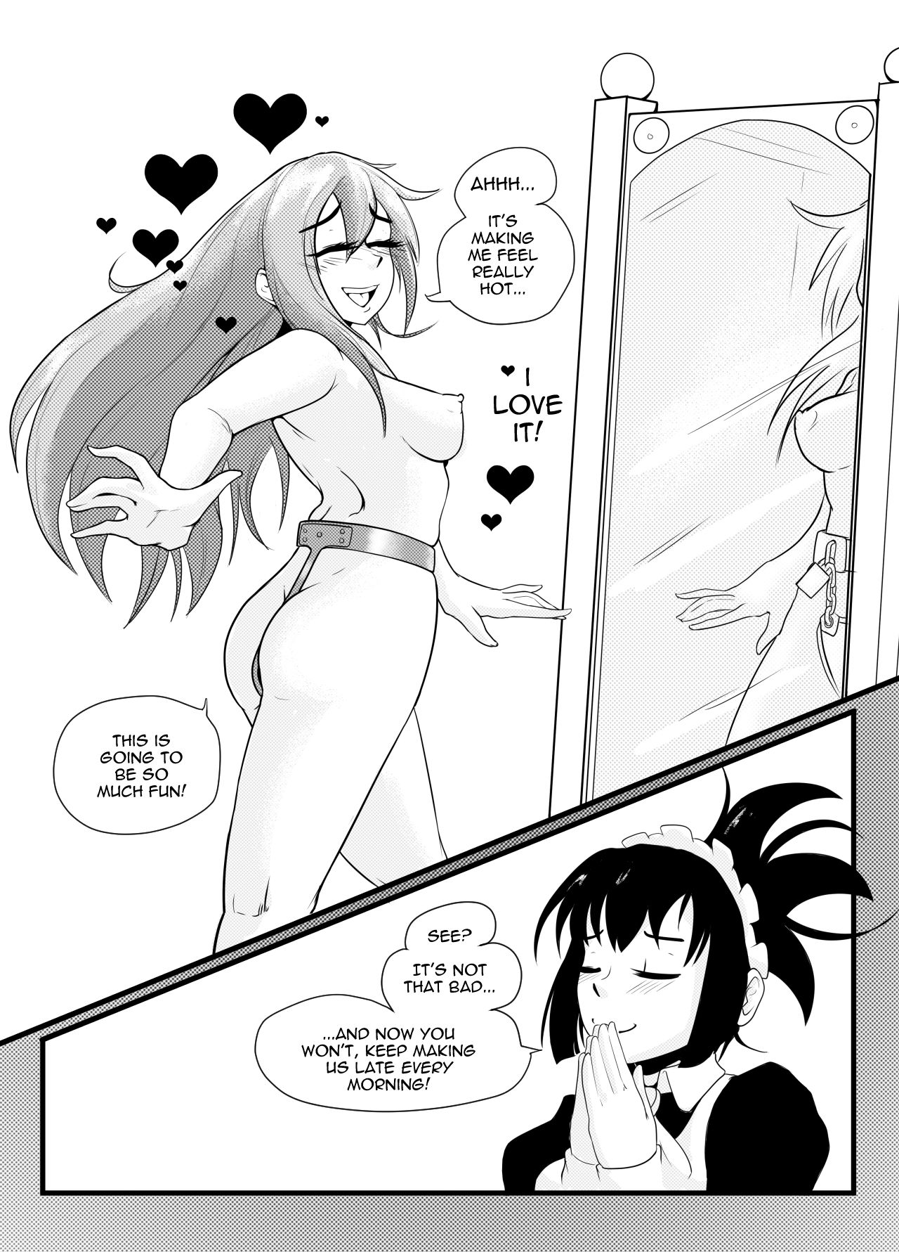 I Was Caught Masturbating by My Maid and She Locked Me in a Chastity Belt! page 7 full