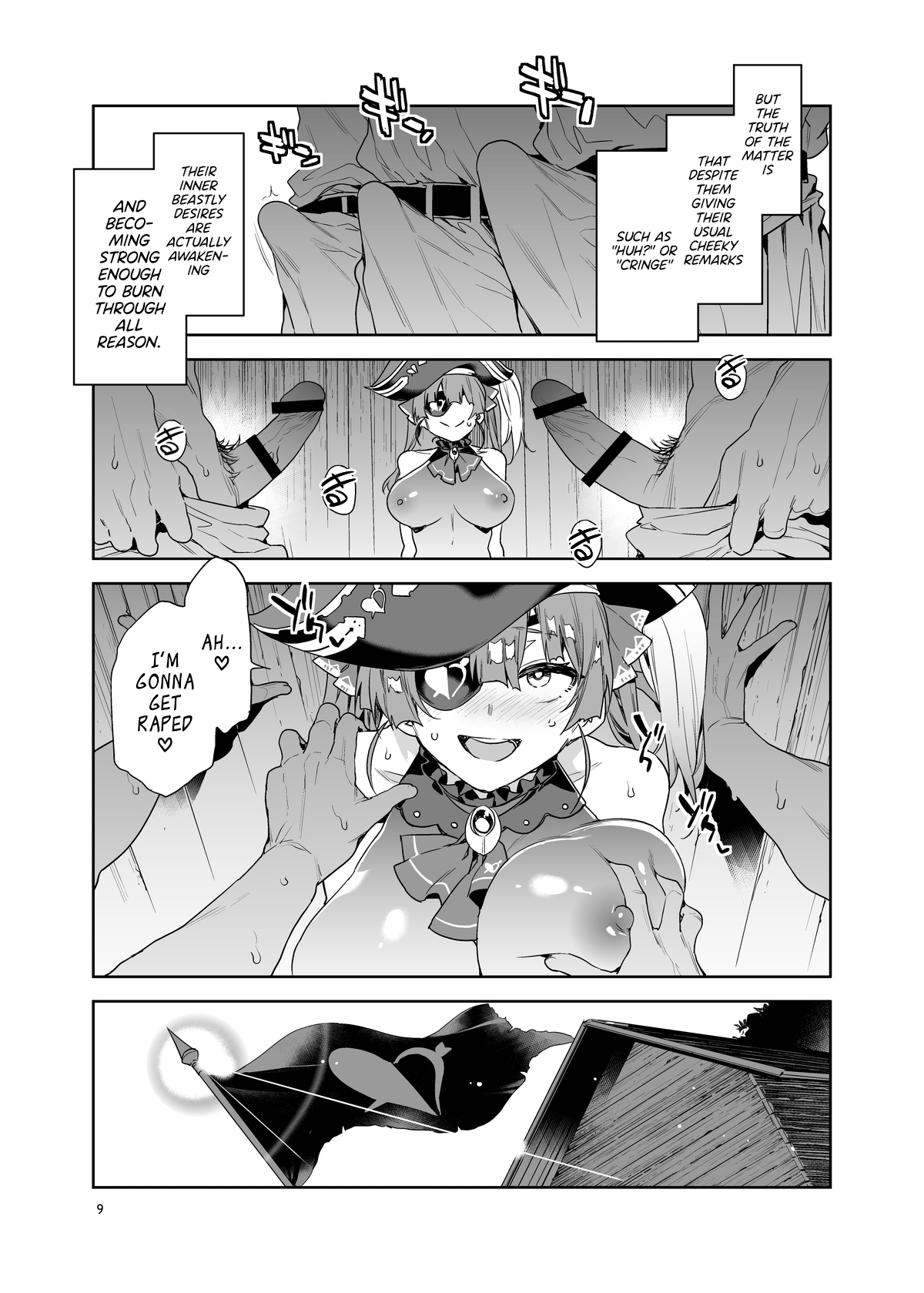 Marine Senchou wa Hi Goui no Ue de Wakarasaretai | Captain Marine Wants to be Raped in a Non-Consensual Manner page 10 full