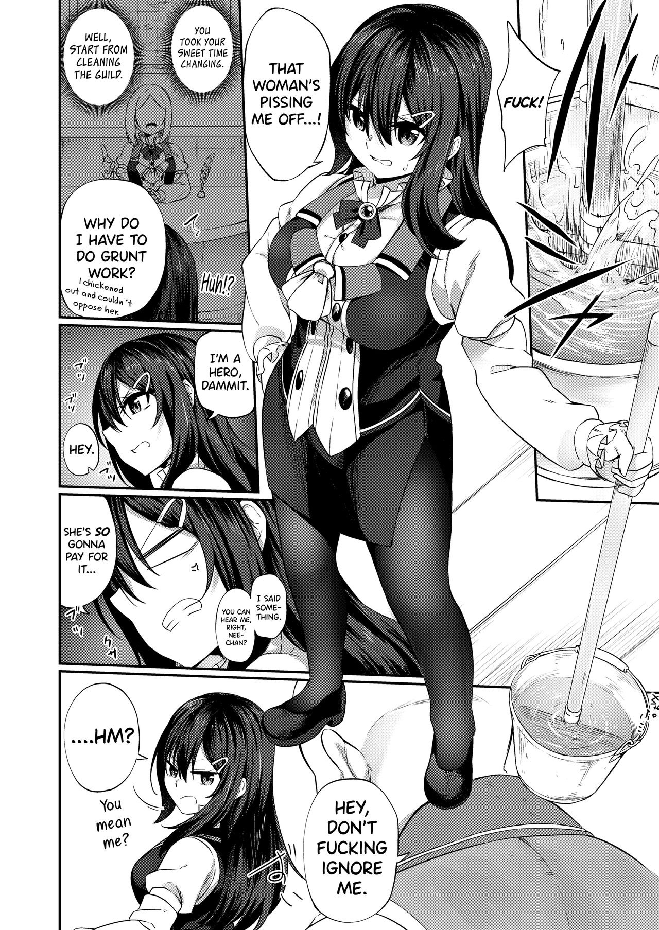 Ranbou Yuusha ga Bouken-sha Gild no Uketsuke jou ni Natte Shiawase ni Naru Hanashi | How a Violent Hero Becomes a Reception Girl in the Adventurers Guild and Finds Happiness page 10 full