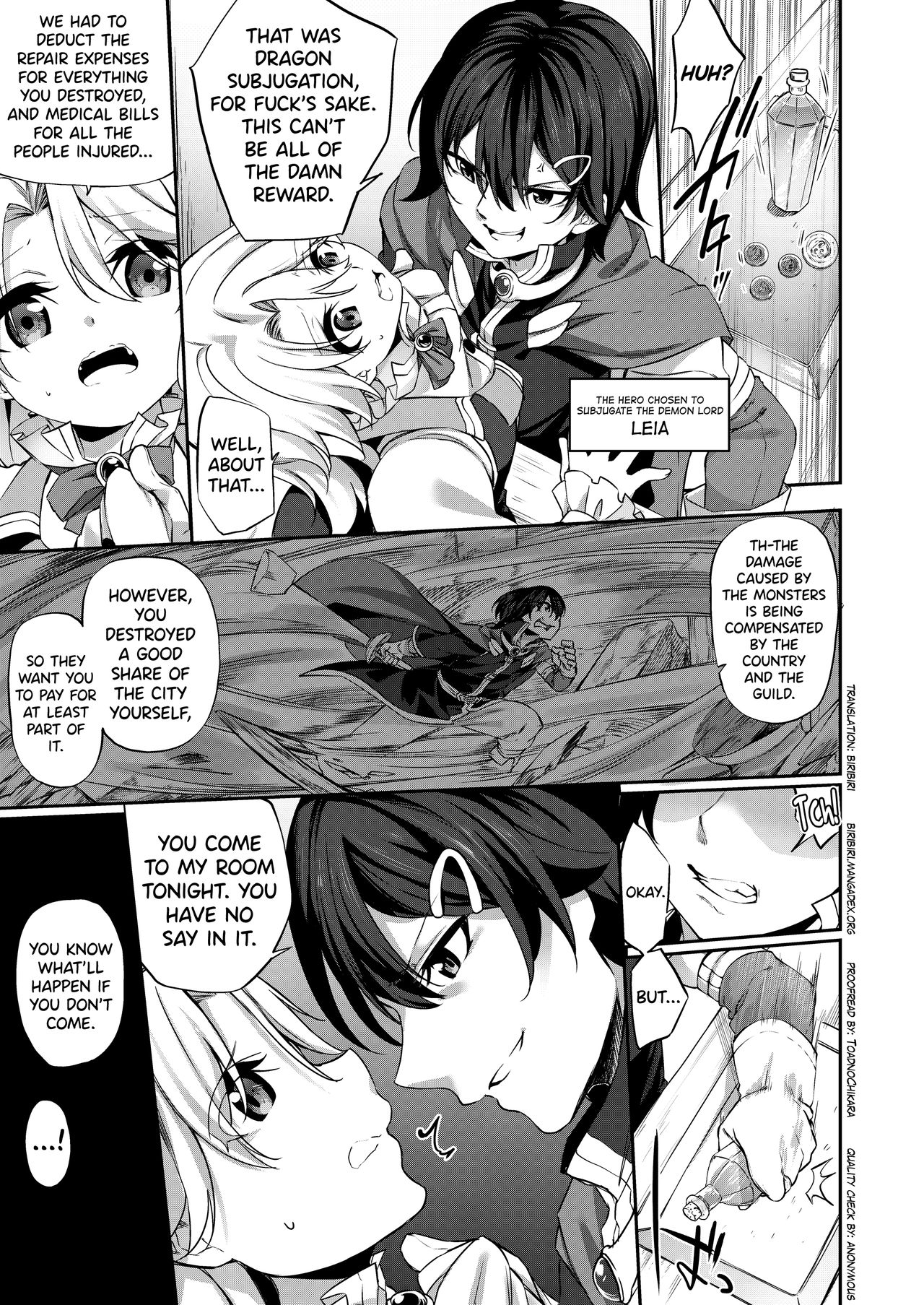 Ranbou Yuusha ga Bouken-sha Gild no Uketsuke jou ni Natte Shiawase ni Naru Hanashi | How a Violent Hero Becomes a Reception Girl in the Adventurers Guild and Finds Happiness page 3 full