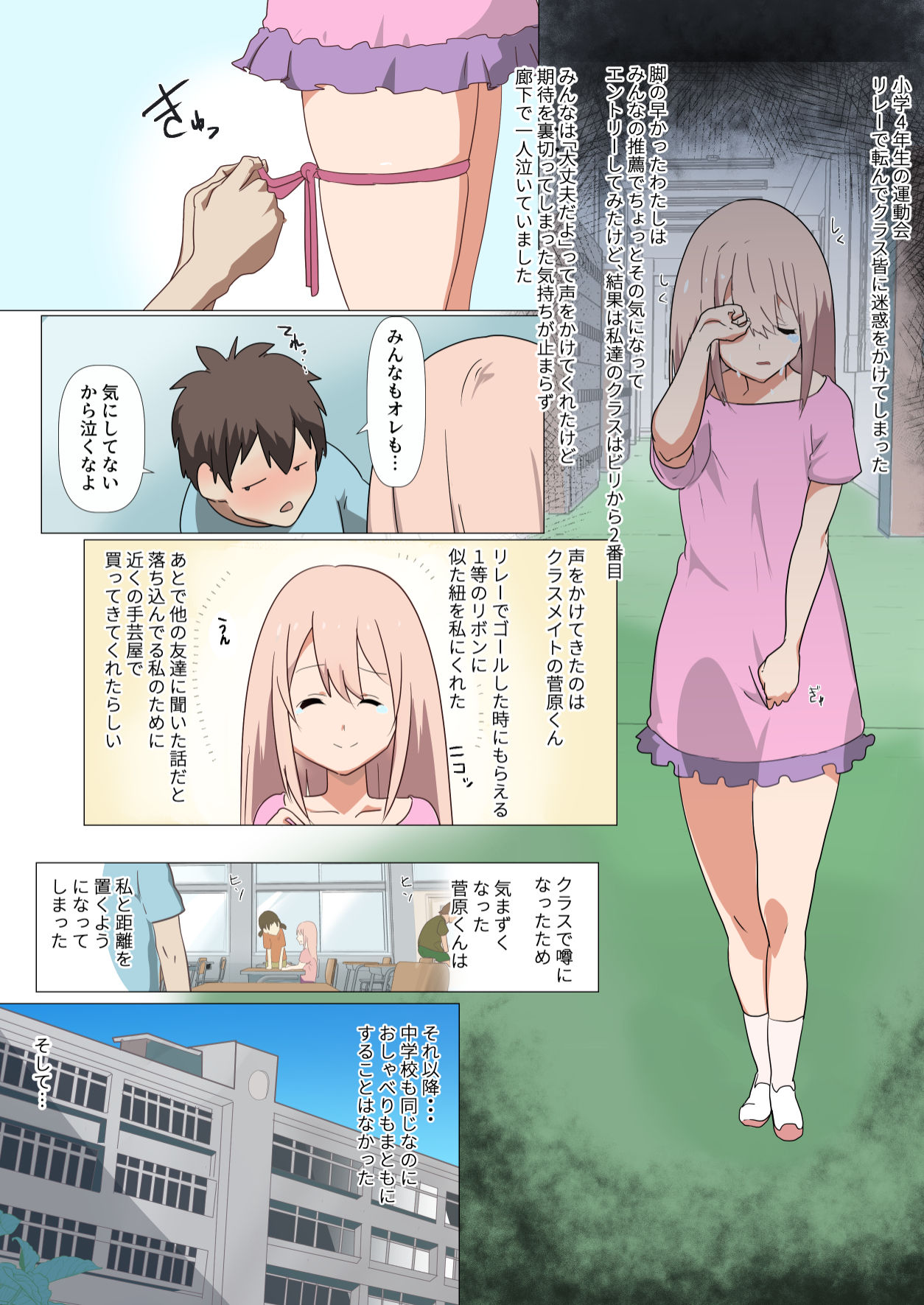 Ribbon no Ochita Hi ~Osananajimi no Kare no Shiranu Ma ni Class no Charao ni NTR sarete ita Hanashi. page 3 full