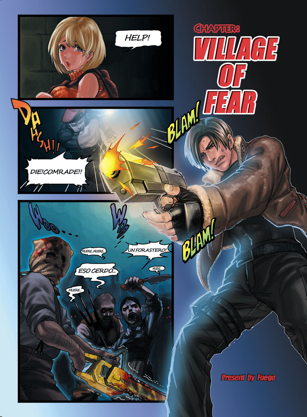 VILLAGE OF FEAR RE4 Doujinshi Web Sairoku page 1 full