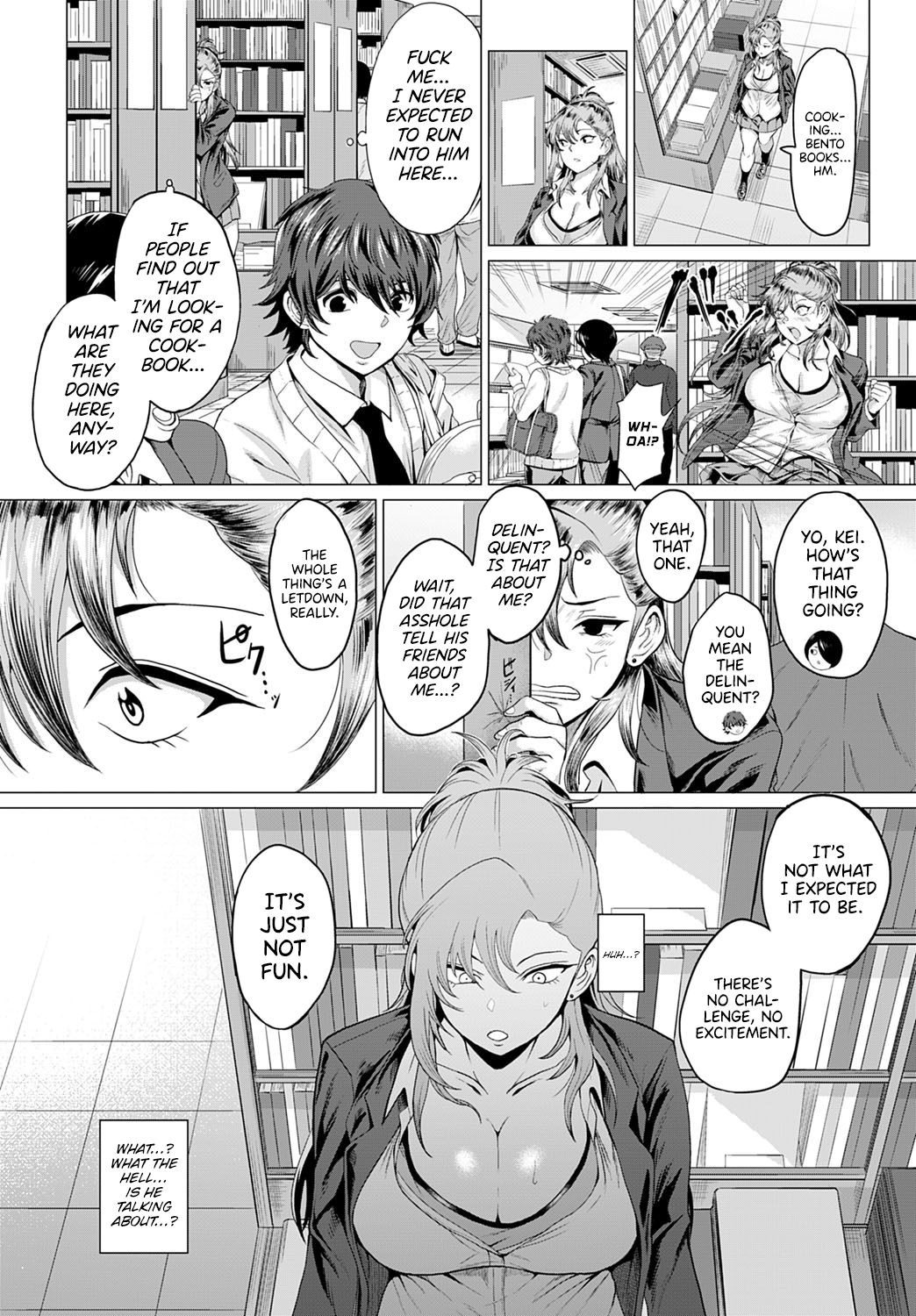 Boku to Furyou to Okujou de | On the Rooftop, with the Delinquent page 8 full