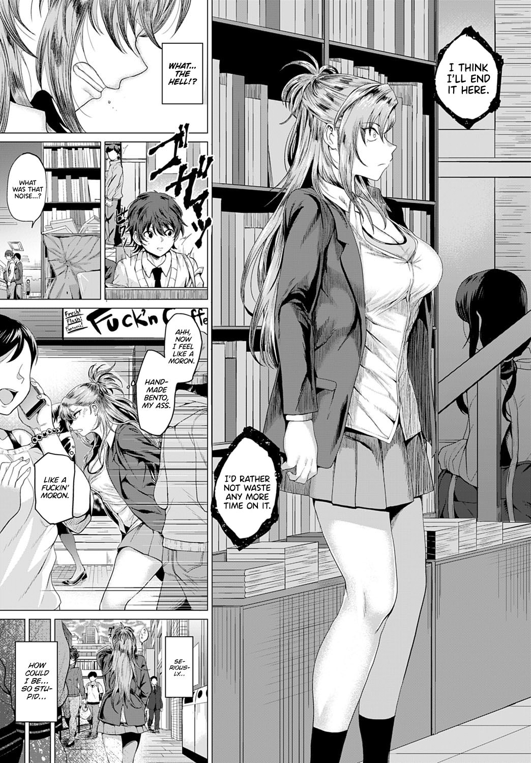 Boku to Furyou to Okujou de | On the Rooftop, with the Delinquent page 9 full
