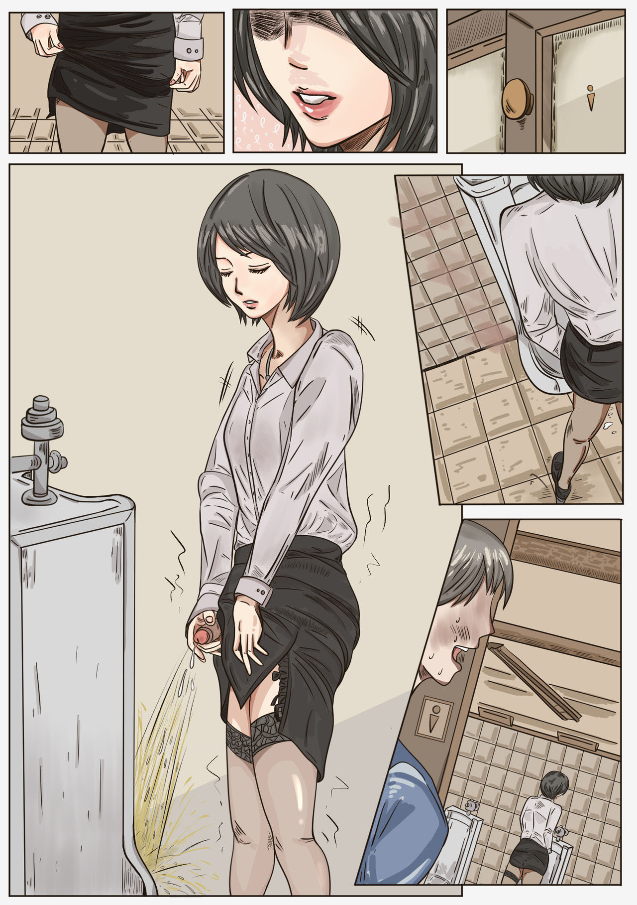 Trap teacher in toilet, extend page 3 full