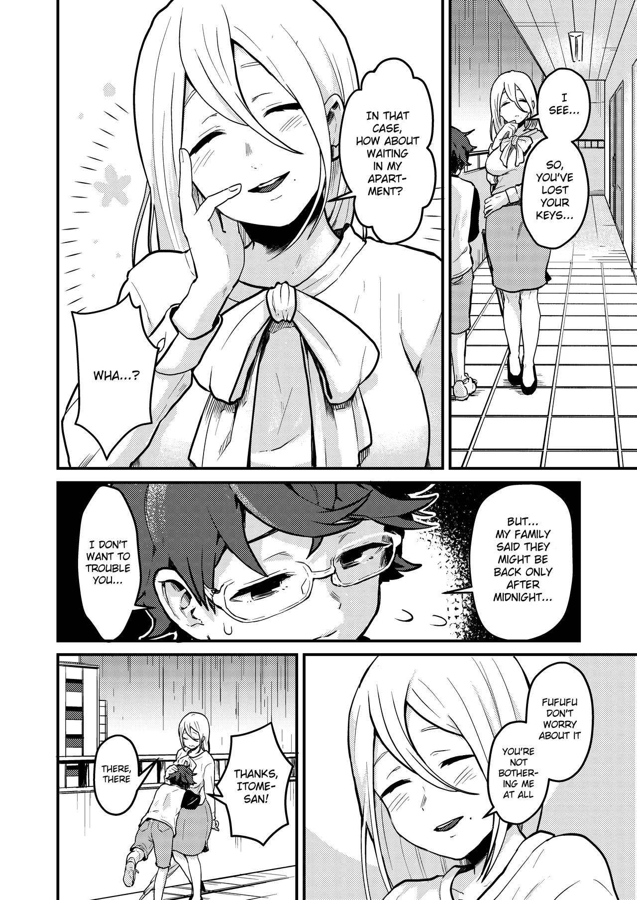 Tonari no Kirei na Itome Onee-chan wa Hontou wa Dosukebe de Itsumo Boku no Koto o Neratte ita | Crossing the Thin Line Between Neighbors to Lovers page 5 full