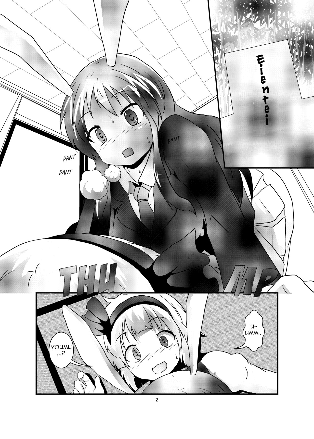 Gyokuto ga Hanjin de Hanjin ga Gyokuto de | Reisen Becomes Youmu and Youmu Becomes Reisen page 2 full