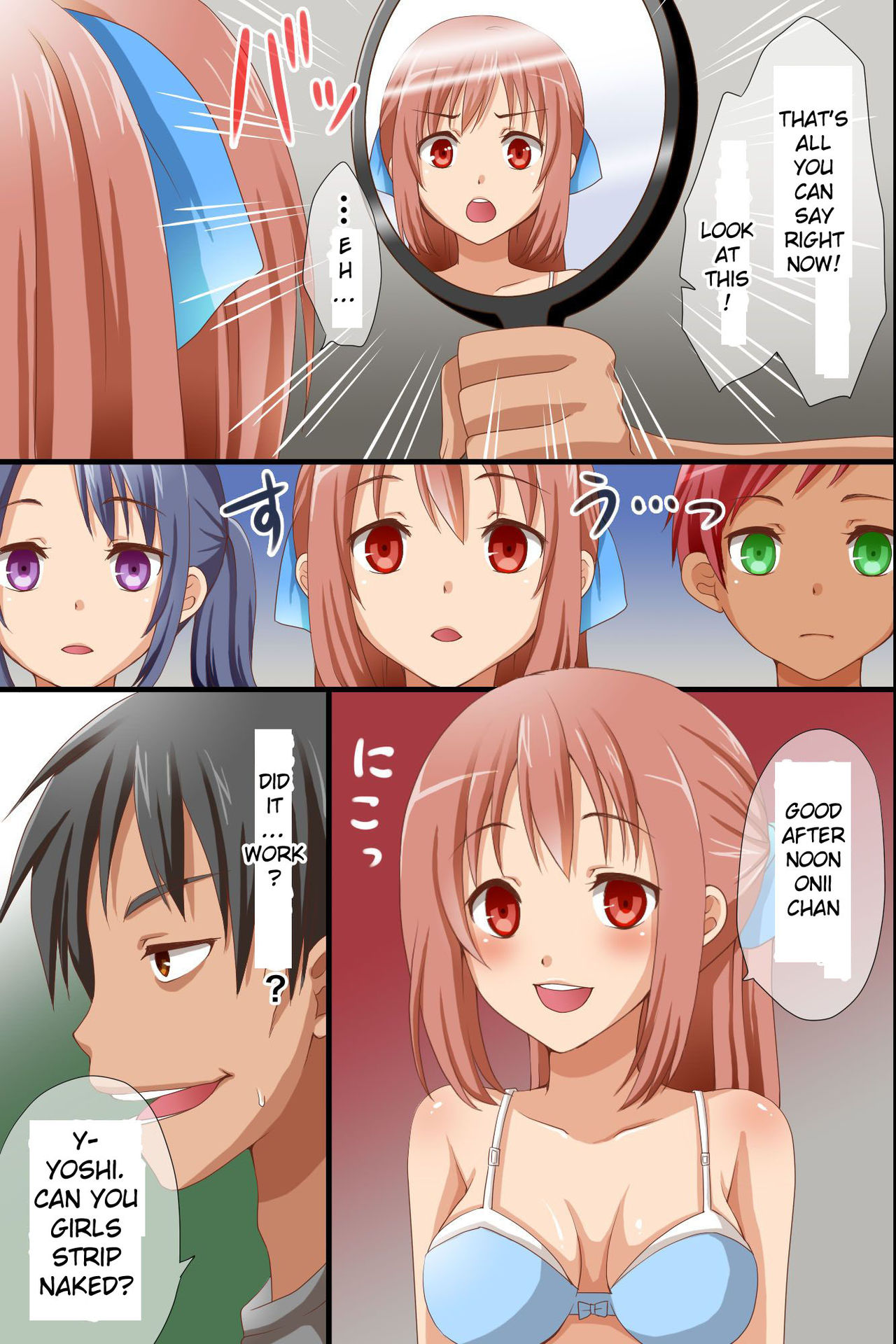 Namaiki na Meikko-tachi ga Asobi ni Kita node Mahou no Kagami de Juujun ni Shite Kawaii Boku Senyou Dorei ni Shita page 9 full