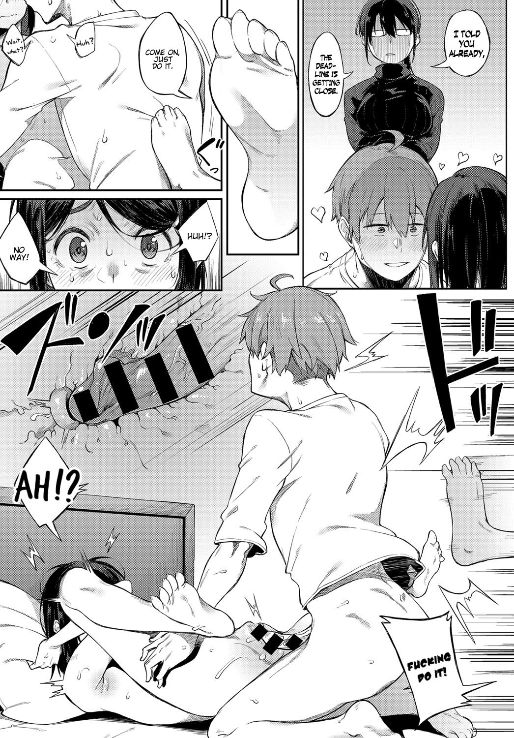 Shimekiri Girigiri Threesome | End of the Line Deadline Threesome page 8 full