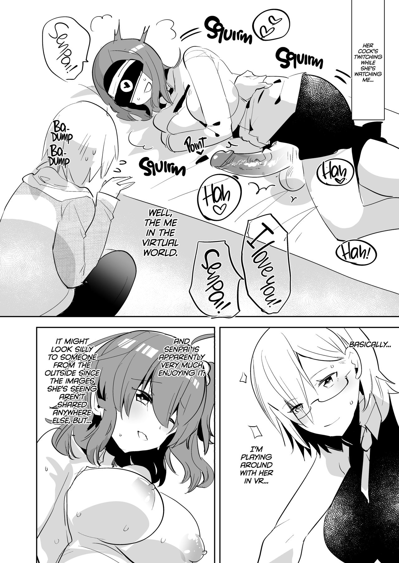 Senpai, VR yori Motto Kimochi Ii Futanari Nama Ecchi Shimasen ka? | Senpai, Why Don't We Ditch the VR and Have Raw Futa Sex for Real? page 5 full