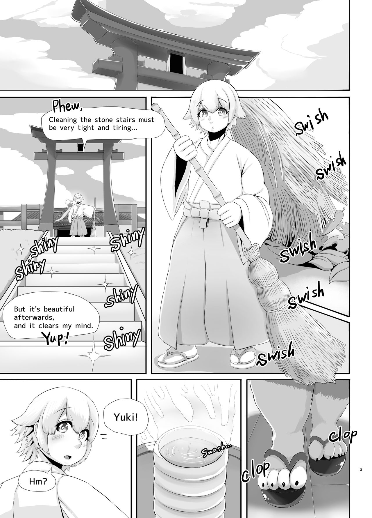 Deka Bakunyuu Chihuahua Miko Deai Hen | Huge breasts Chihuahua shrine maiden Episode to meet for the first time page 3 full