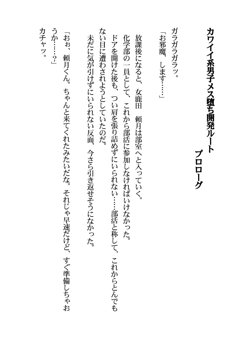 Kawaii-kei Danshi Mesu Ochi Kaihatsu Route page 3 full