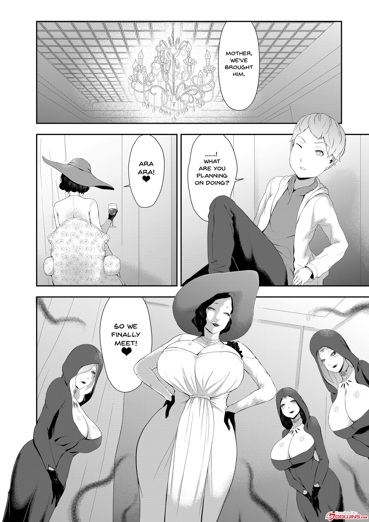 Dimitrescu Okaa-sama no Sakusei | Dimitrescu-sama's Squeezing Out Your Sperm page 3 full
