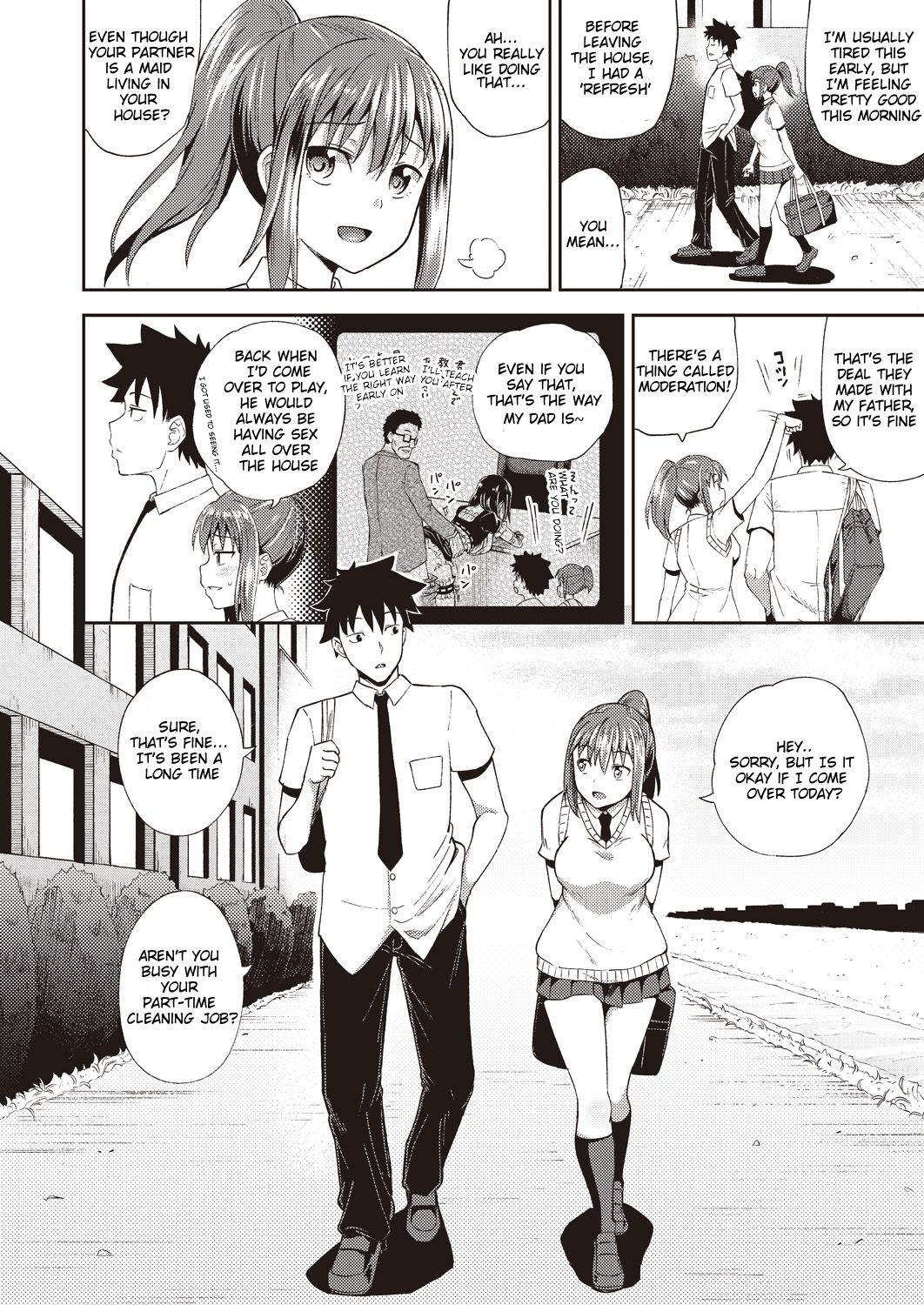 Osananajimi wa Ore no Senzoku Okuchi Maid | My Childhood Friend is my Personal Mouth Maid Chapter 1 page 2 full