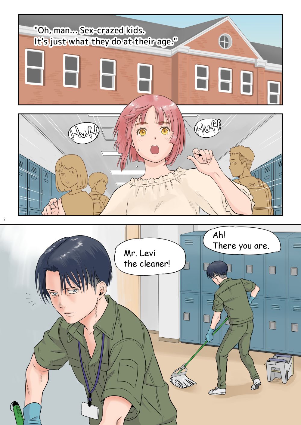 Souji o Shiteitara JK ni Benjo ni Tsurekomareta. page 3 full