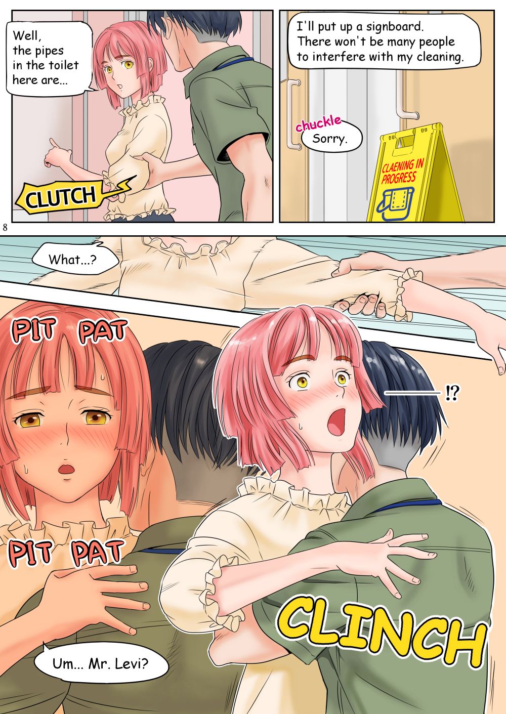 Souji o Shiteitara JK ni Benjo ni Tsurekomareta. page 9 full