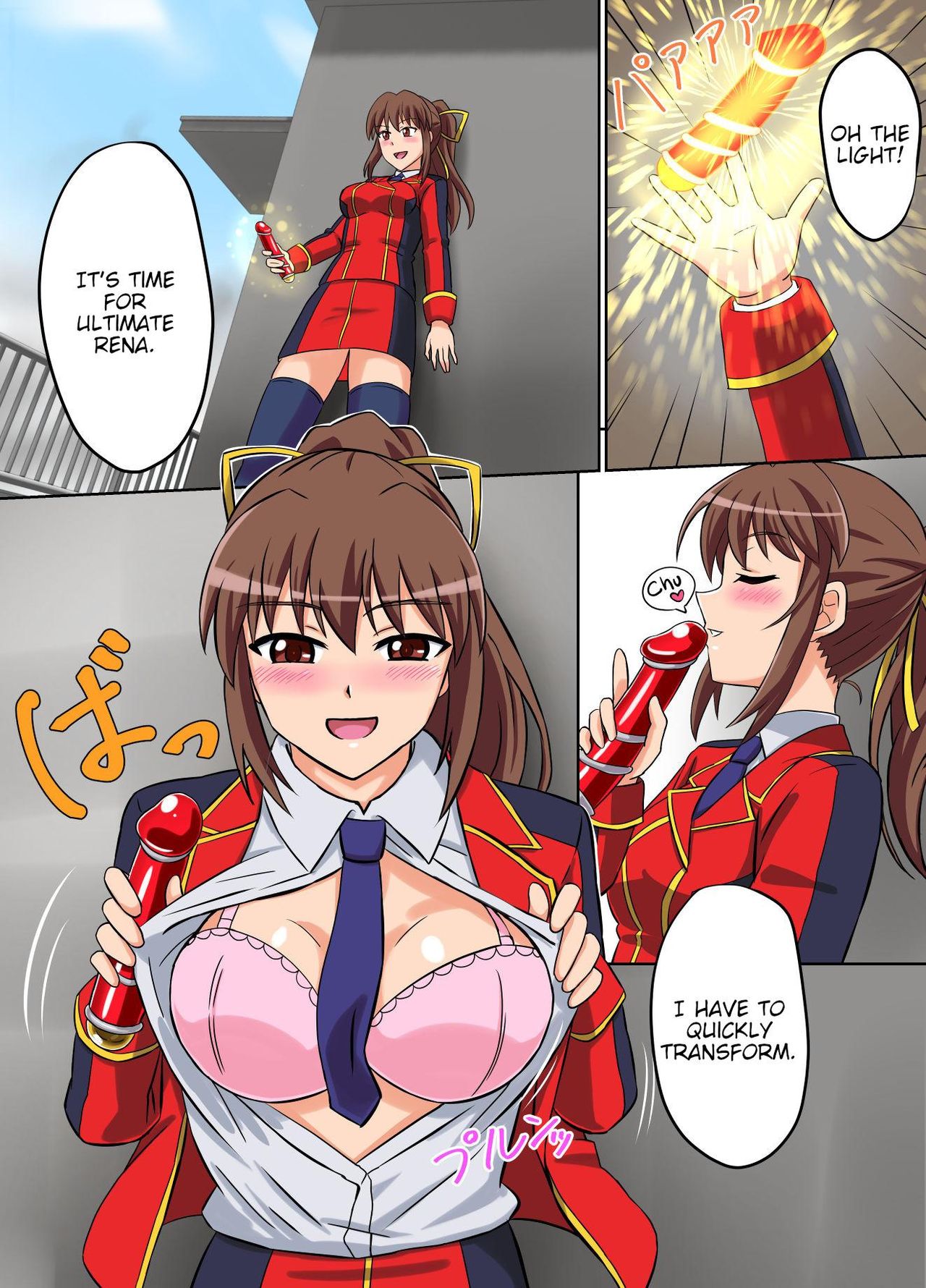 Ultimate Rena Ch. 4 Uchuujin no Wana! Fukanzen Henshin! page 5 full