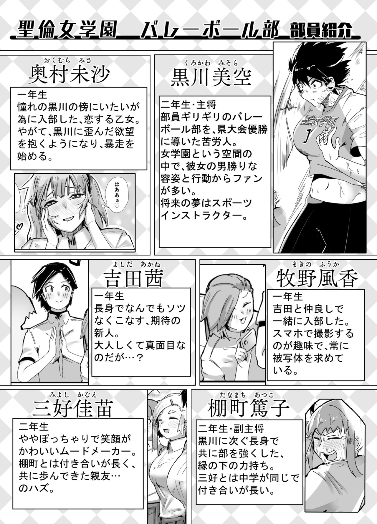 Volleyball-bu Shushou Kurokawa-san wa Nerawareteiru page 1 full