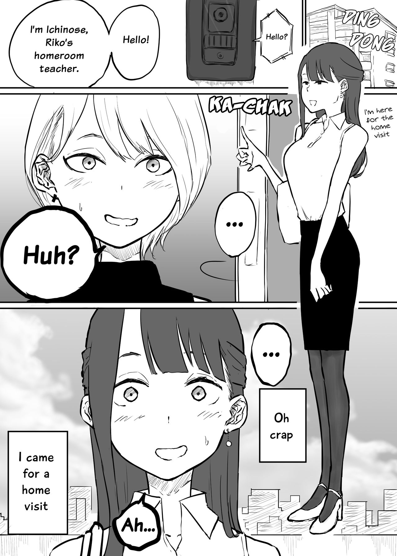 Katei Houmon ni Ittara Oyago-san ga Gakusei Jidai no SeFri datta Ken | I Went For a Home Visit and Found Out My Student's Mother Is My Sex Friend From My School Days page 1 full
