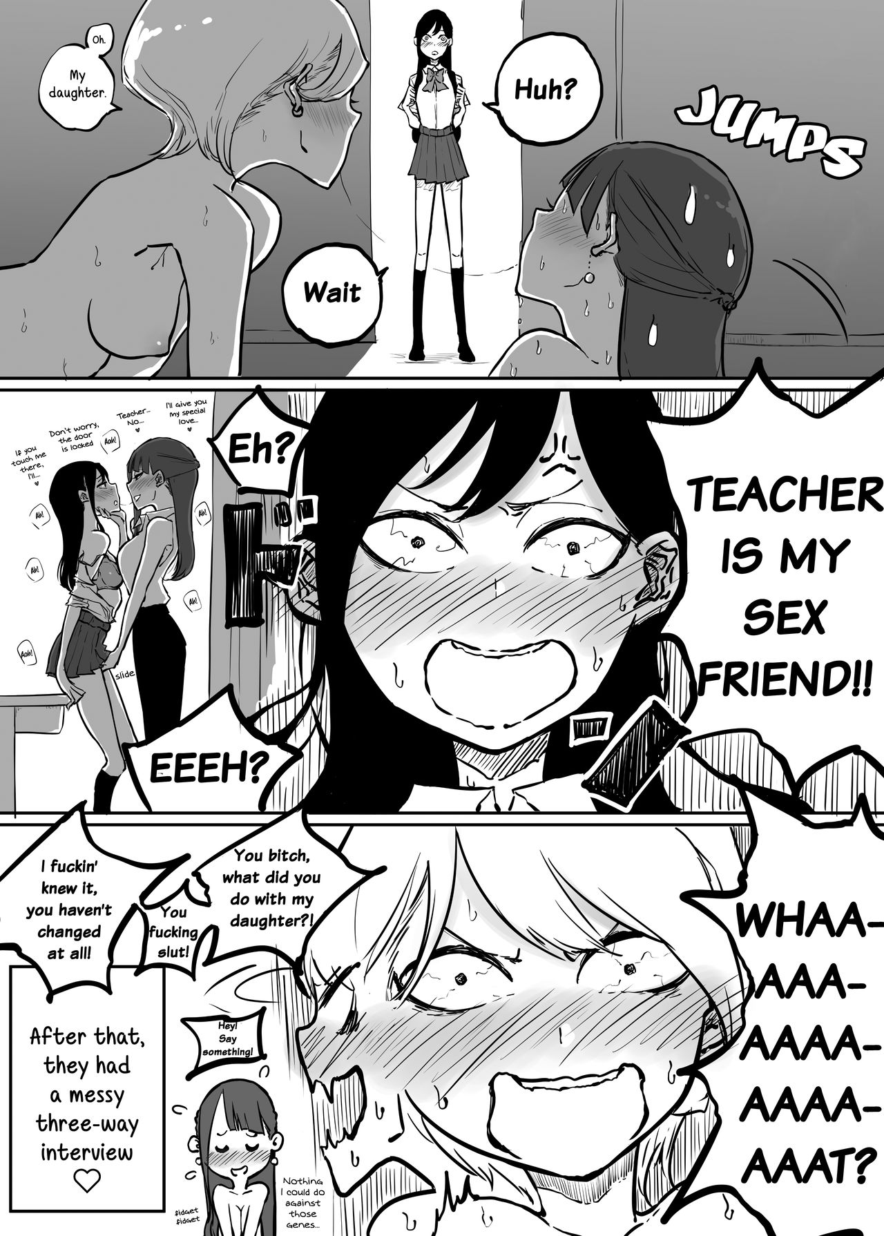 Katei Houmon ni Ittara Oyago-san ga Gakusei Jidai no SeFri datta Ken | I Went For a Home Visit and Found Out My Student's Mother Is My Sex Friend From My School Days page 4 full