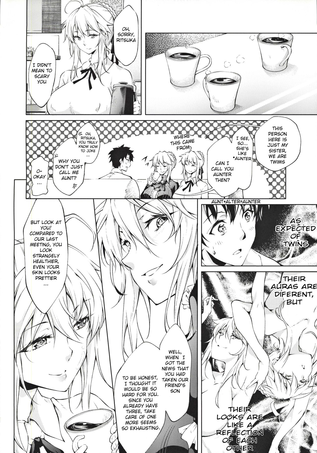 Pendra Shimai no Seijijou | The Pendragon twin sisters' sexual situation page 5 full
