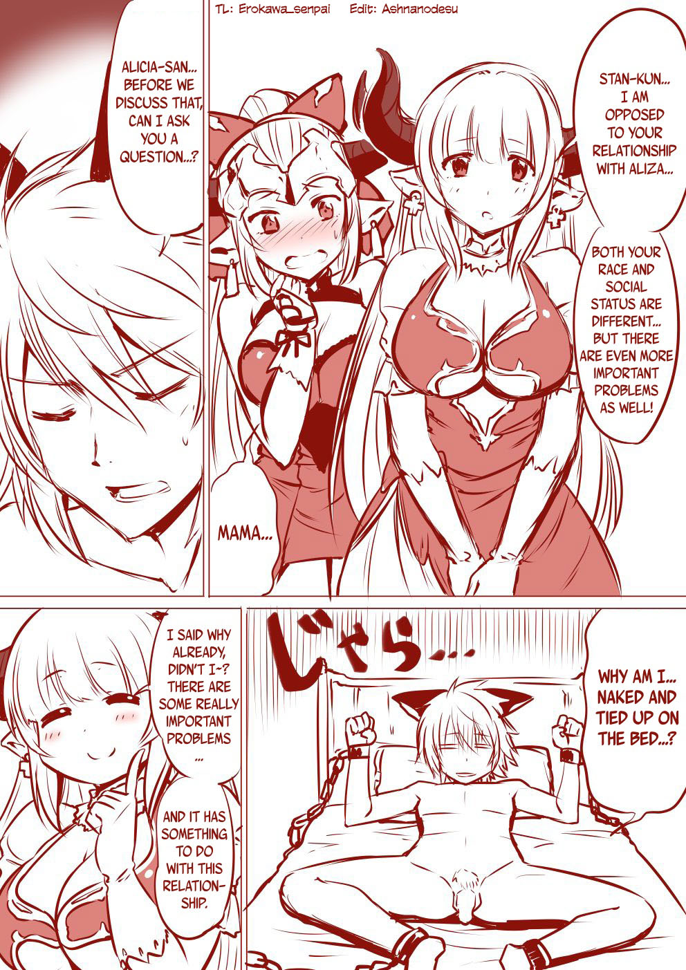 Alicia-san to Aliza-chan no Stan-kun Sakusei Manga | A Manga Where Alicia and Aliza Milks Stan page 2 full