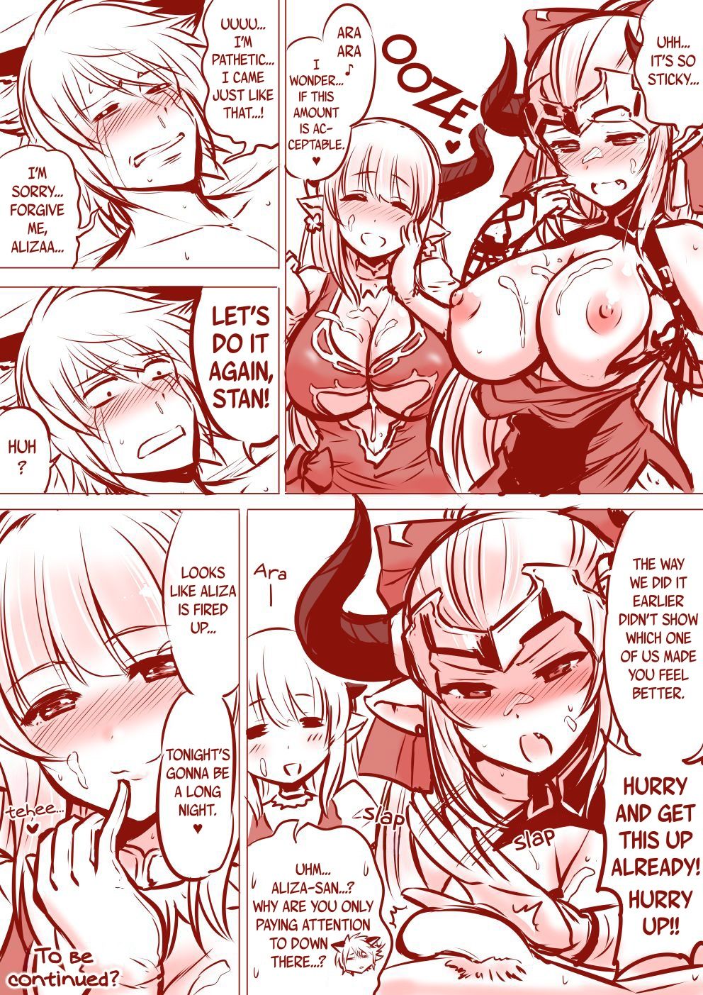 Alicia-san to Aliza-chan no Stan-kun Sakusei Manga | A Manga Where Alicia and Aliza Milks Stan page 8 full