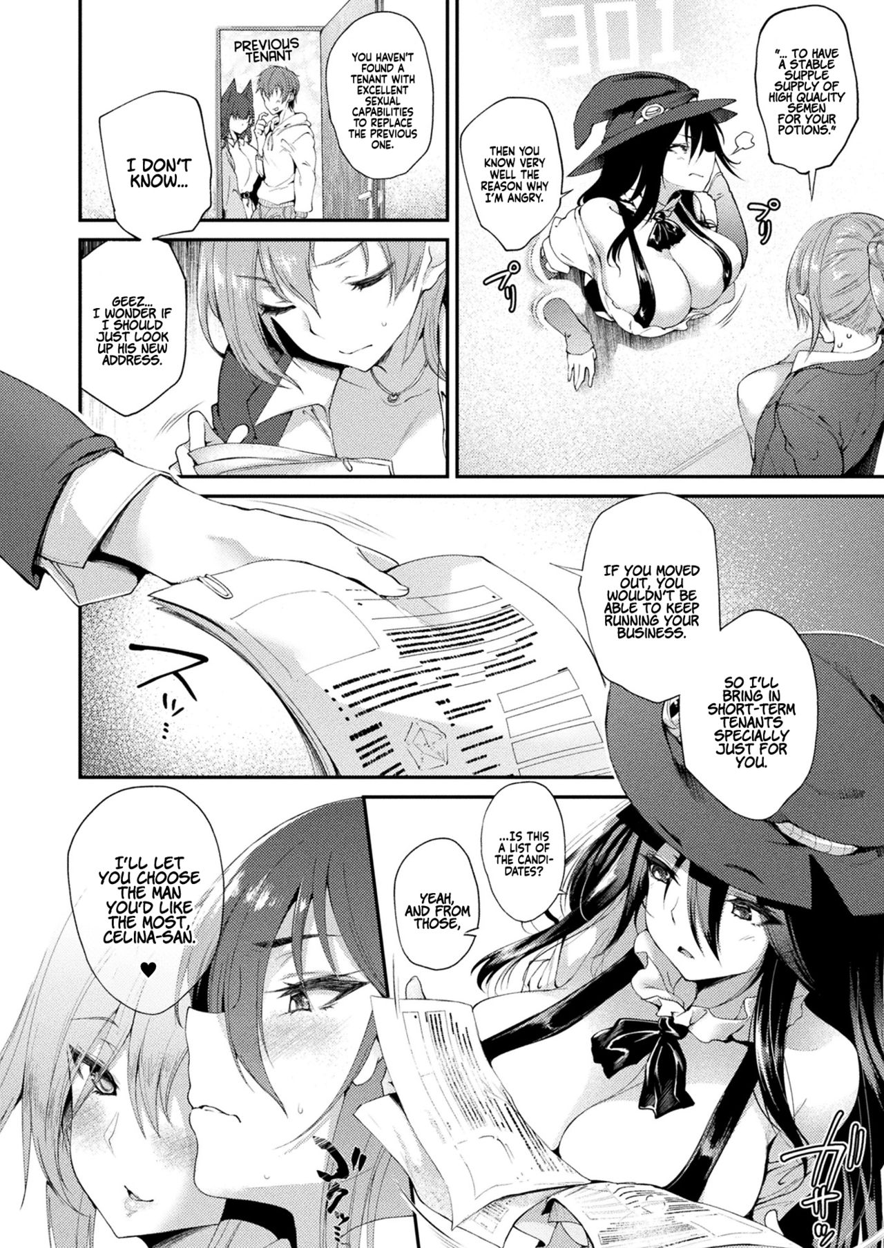 Kabeana Tsuki Juukyo e Youkoso 301-goushitsu Majo Serina no Baai 1-2 | Welcome to the Residence with a Glory Hole. Room 301 Witch Celina’s Case 1-2 page 2 full