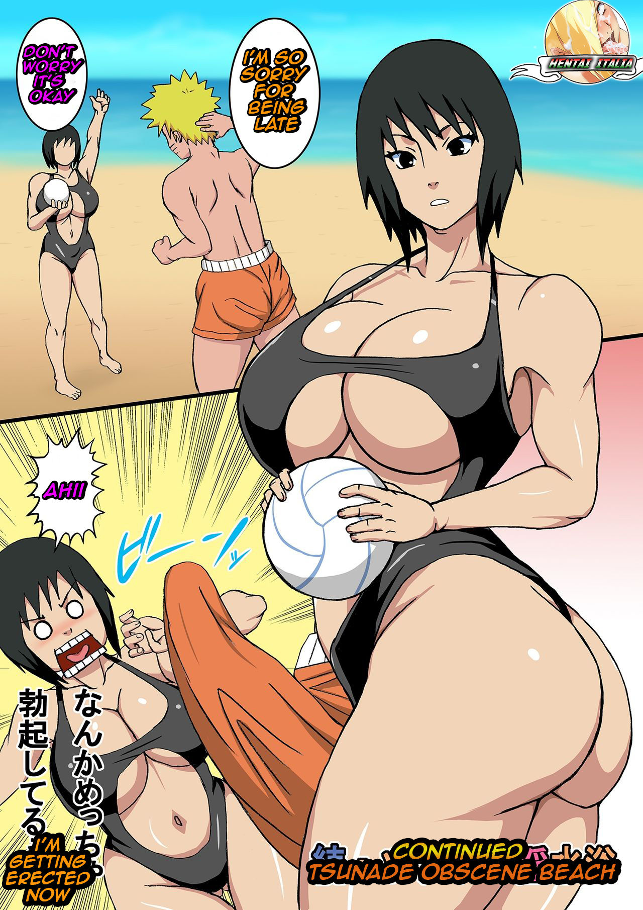 Zoku Tsunade no Insuiyoku | After Tsunade's Obscene Beach page 9 full
