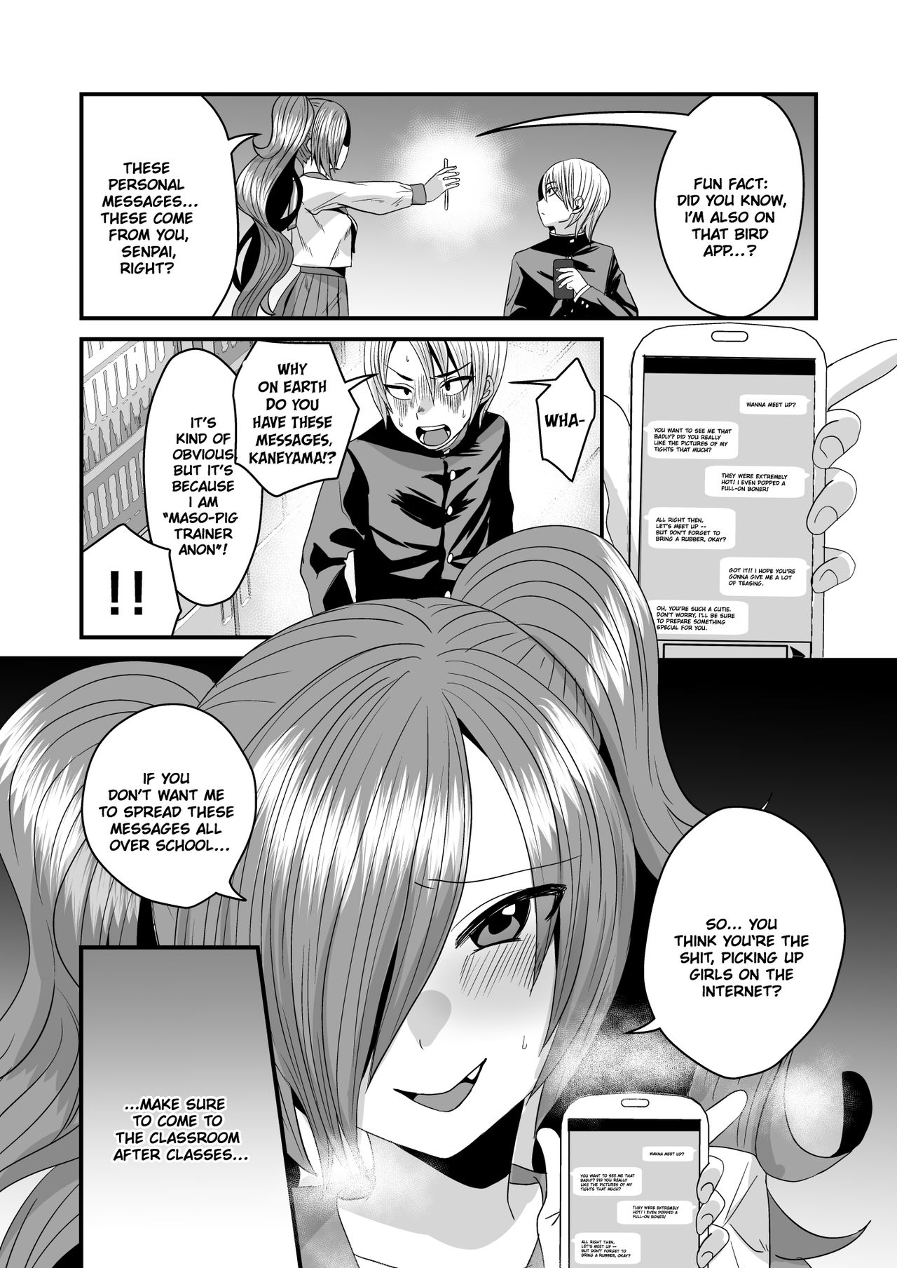 Makeinu Senpai, Fukujuu shite kudasai | Submission! Loser senpai gets trained! page 3 full