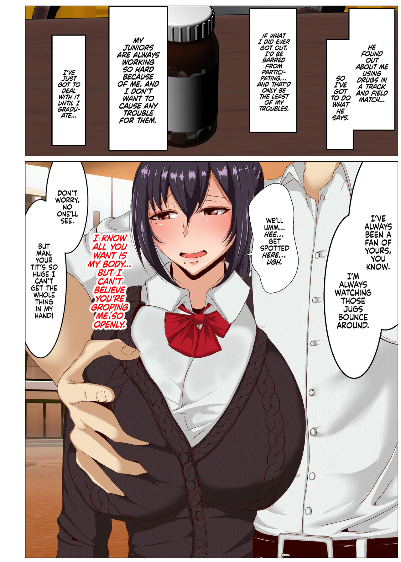 Rikujoubu no Otonashii Senpai no Yowami o Nigitta | The Track and Field Ace's Dark Secret page 6 full