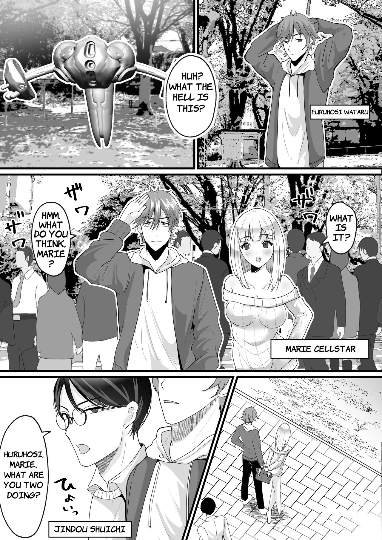 Nyotaika de Time Slip!? Genshi Sekai de Akuyuu to Fuufu Seikatsu!? | Transsexual Time Slip! page 1 full