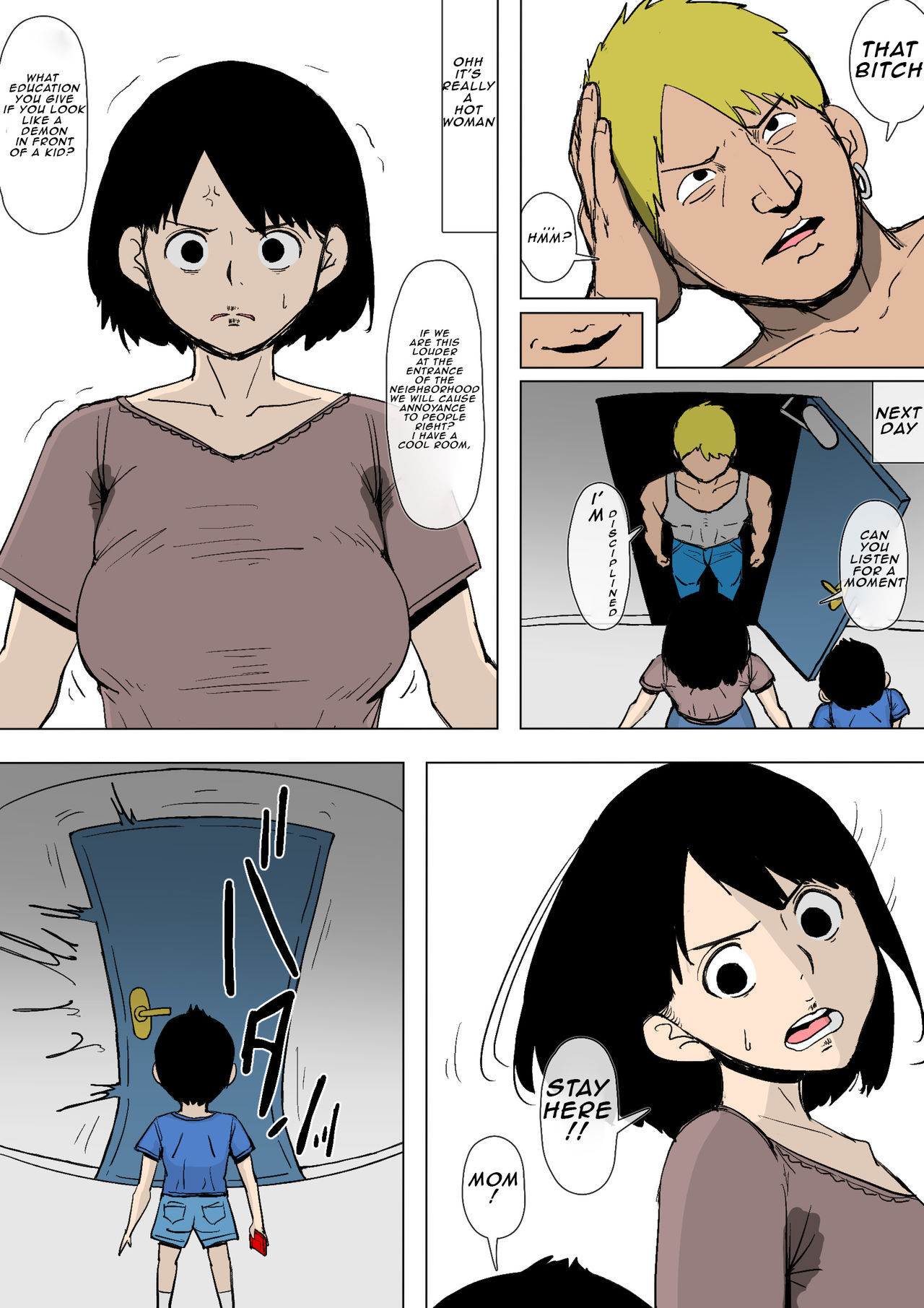 Okaa-san ga DQN ni Otosarete ita | Mom was defeated by delinquent page 4 full